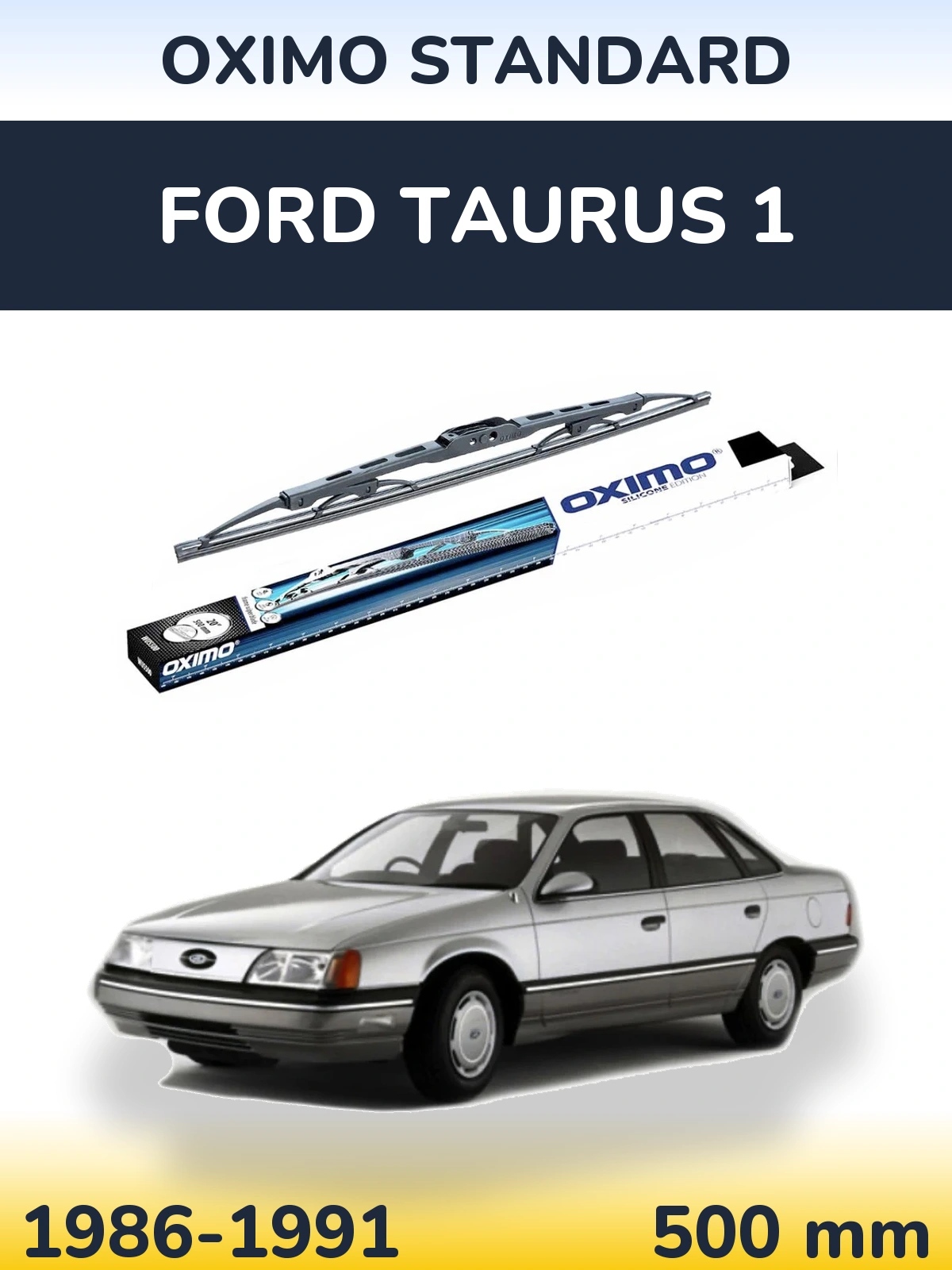 Rear wiper blade Oximo Standard 500 mm for Ford Taurus 1 1986-1991