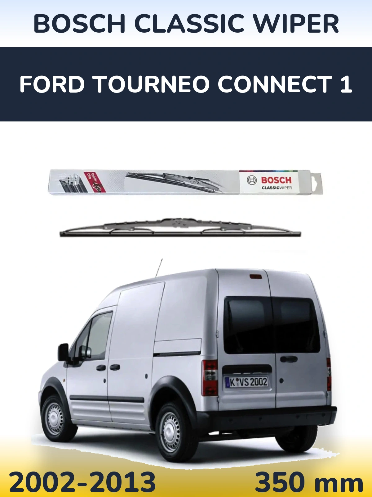 Tylna wycieraczka BOSCH Classic Wiper 340 mm do Ford Tourneo Connect 1 2002-2013