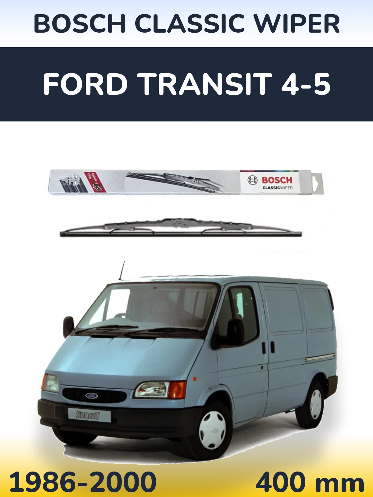 Задний дворник BOSCH Classic Wiper 400 мм для Ford Transit 4-5 1986-2000