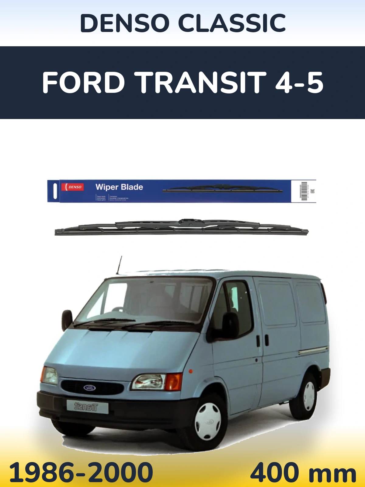 Tylna wycieraczka Denso Classic 400 mm do Ford Transit 4-5 1986-2000