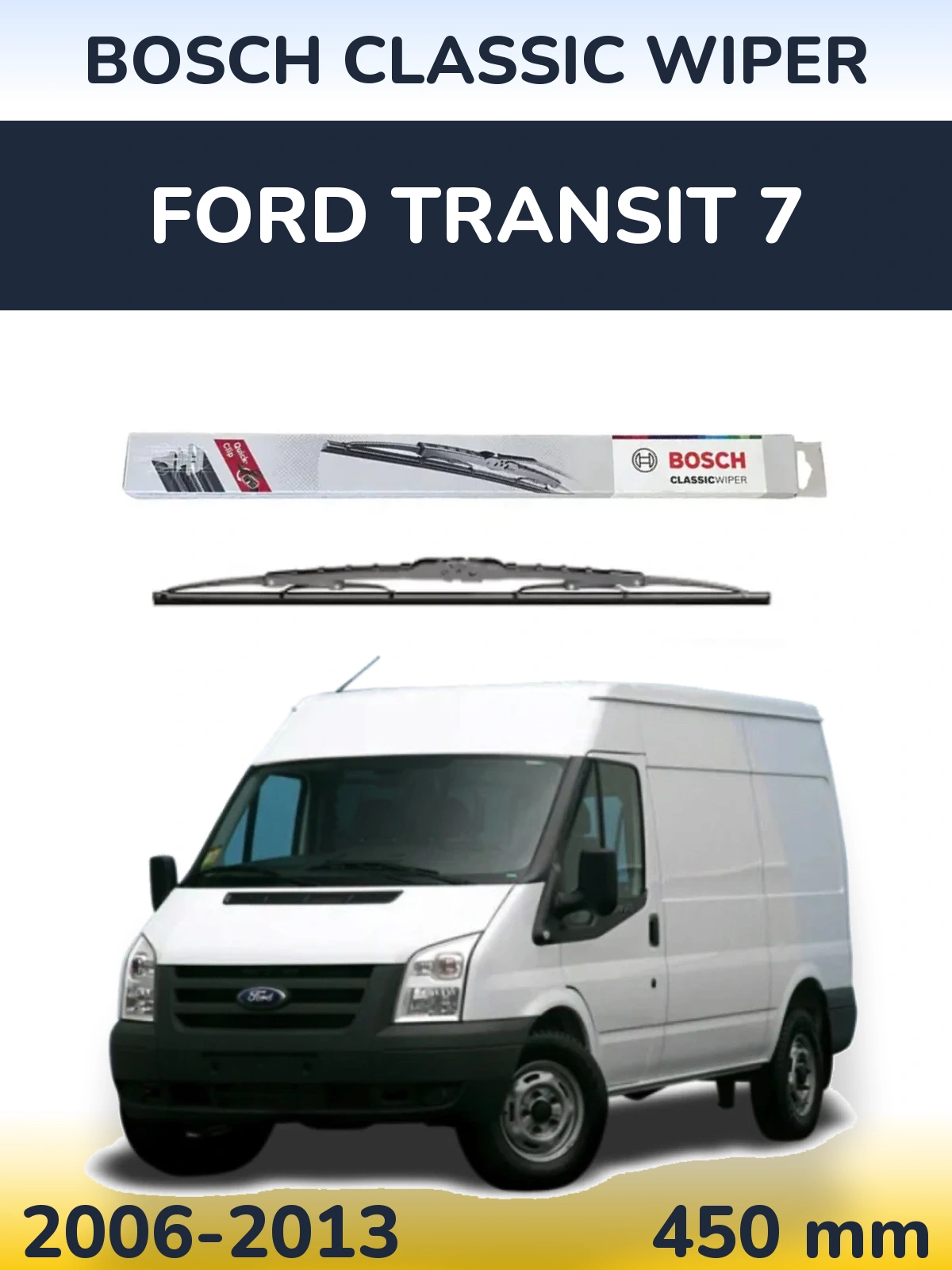 Задний дворник BOSCH Classic Wiper 450 мм для Ford Transit 7 2006-2013