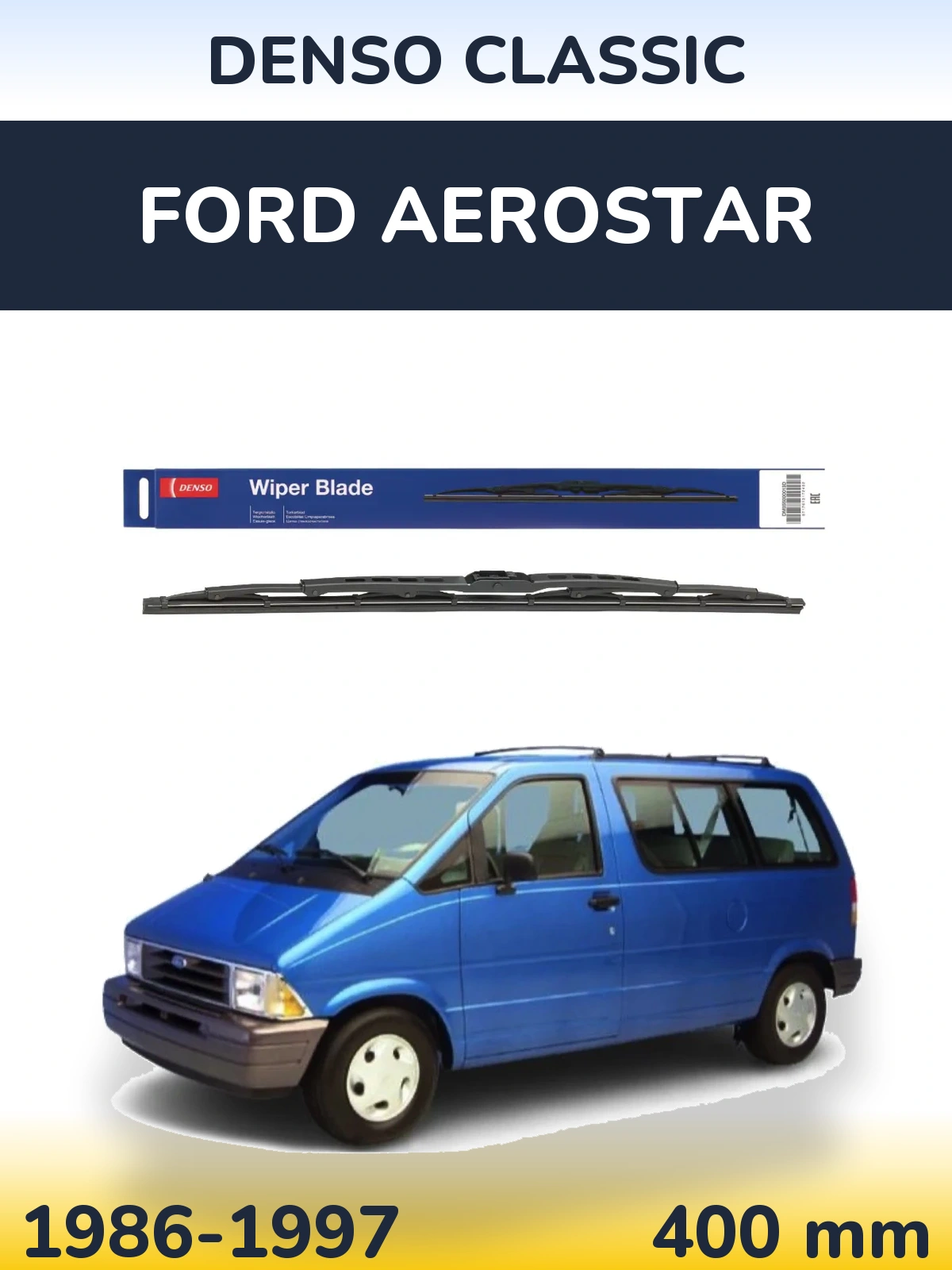 Tylna wycieraczka Denso Classic 400 mm do Ford Aerostar 1986-1997