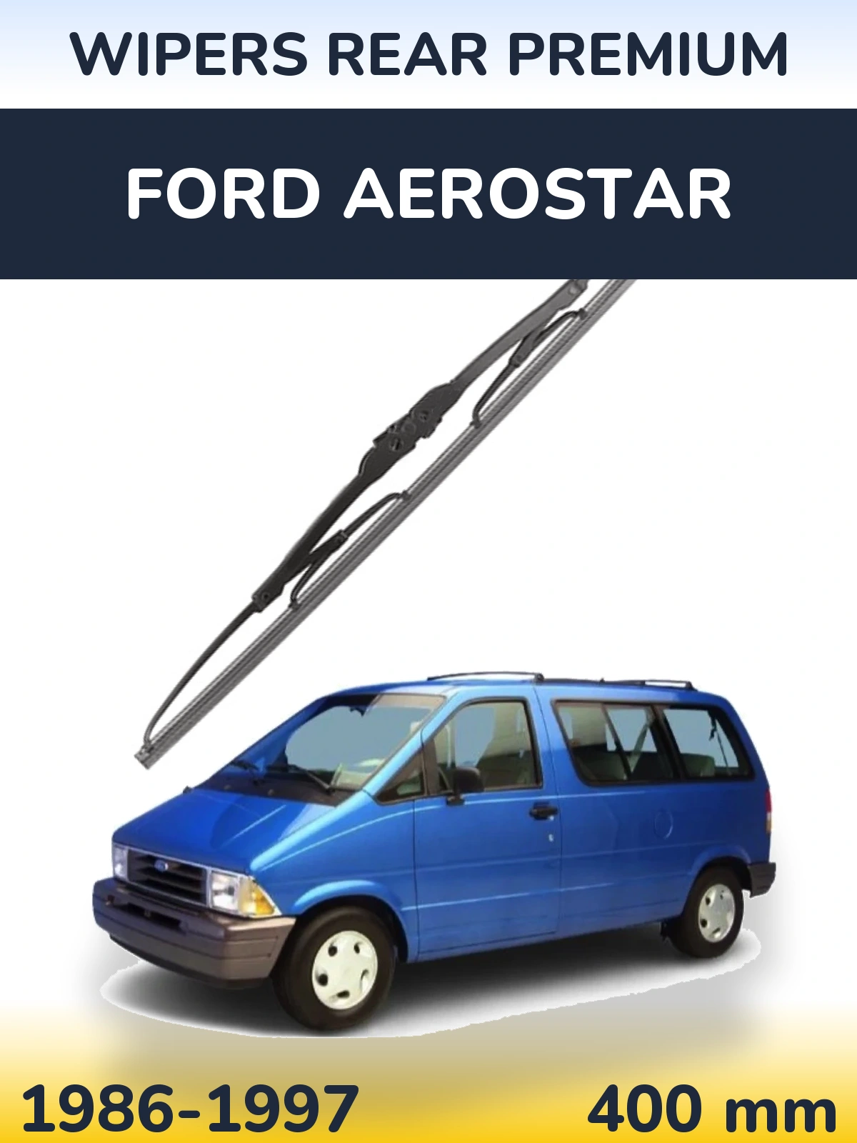 Rear wiper blade WIPERS REAR PREMIUM 400 mm for Ford Aerostar 1986-1997