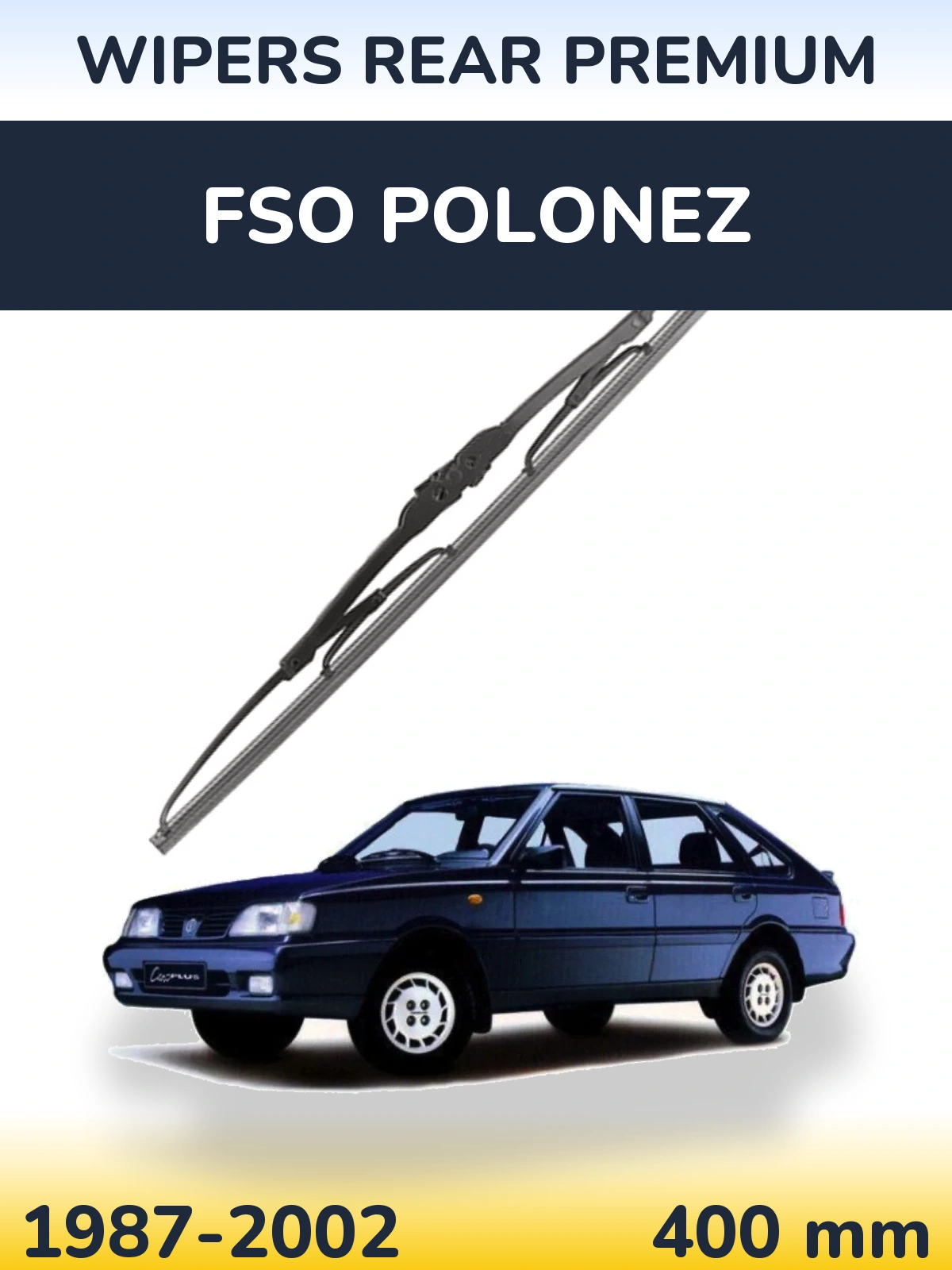 Tylna wycieraczka WIPERS REAR PREMIUM 400 mm do FSO Polonez 1987-2002
