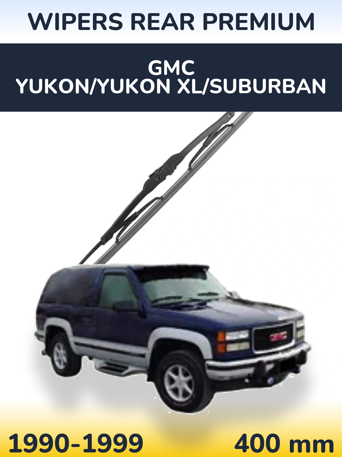 Задня щітка WIPERS REAR PREMIUM 400 мм для GMC Yukon/Yukon XL/Suburban 1990-1999