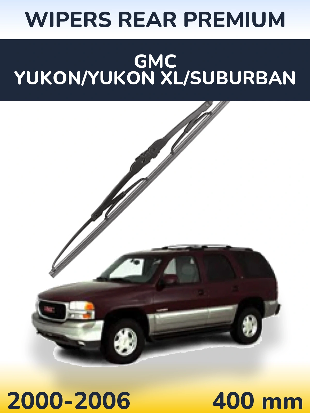 Tylna wycieraczka WIPERS REAR PREMIUM 400 mm do GMC Yukon/Yukon XL/Suburban 2000-2006