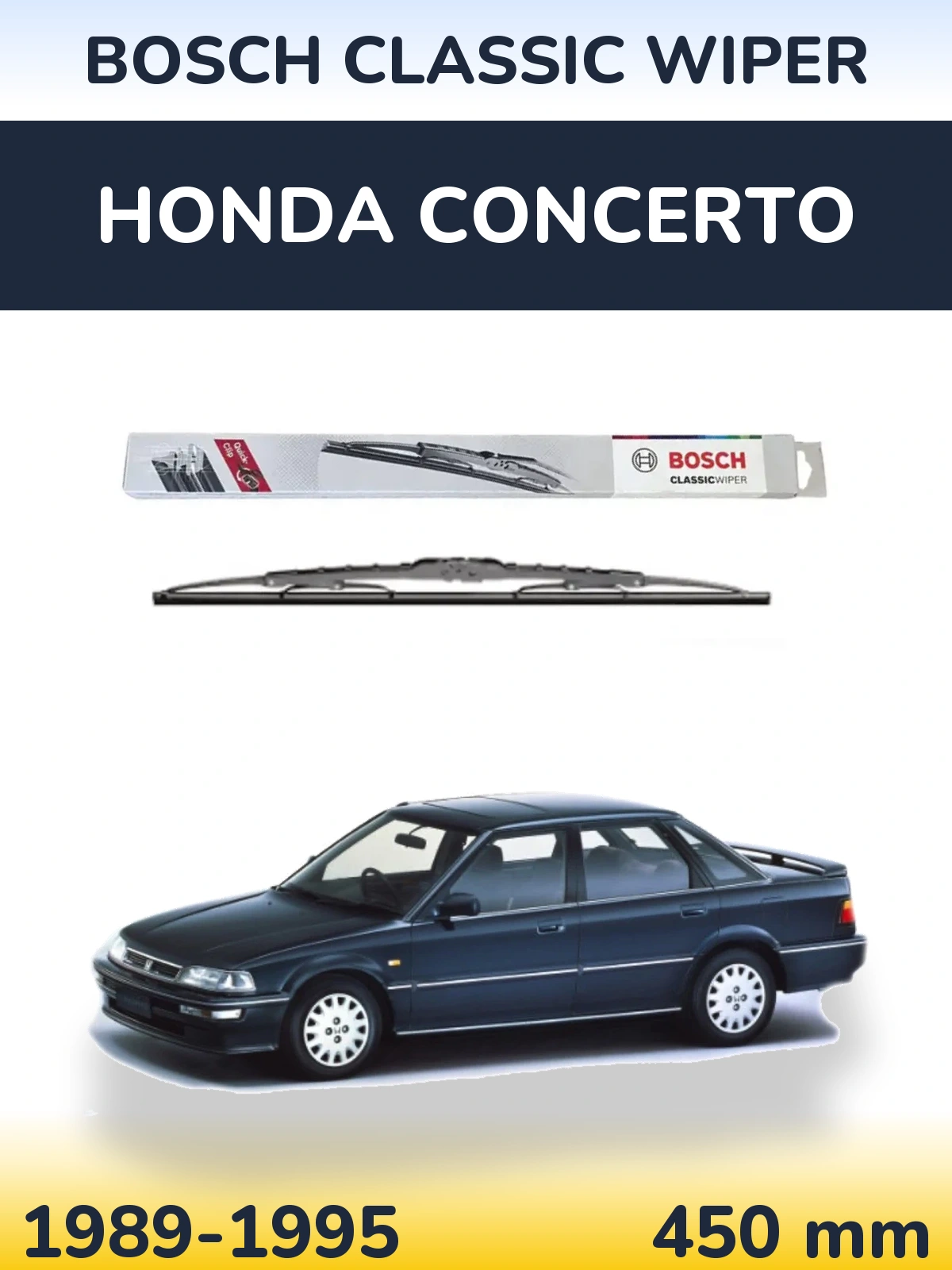 Задний дворник BOSCH Classic Wiper 450 мм для Honda Concerto 1989-1995