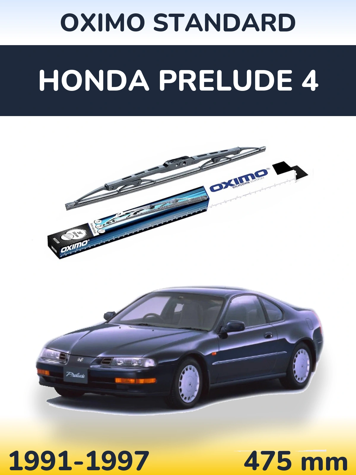 Tylna wycieraczka Oximo Standard 475 mm do Honda Prelude 4 1991-1997