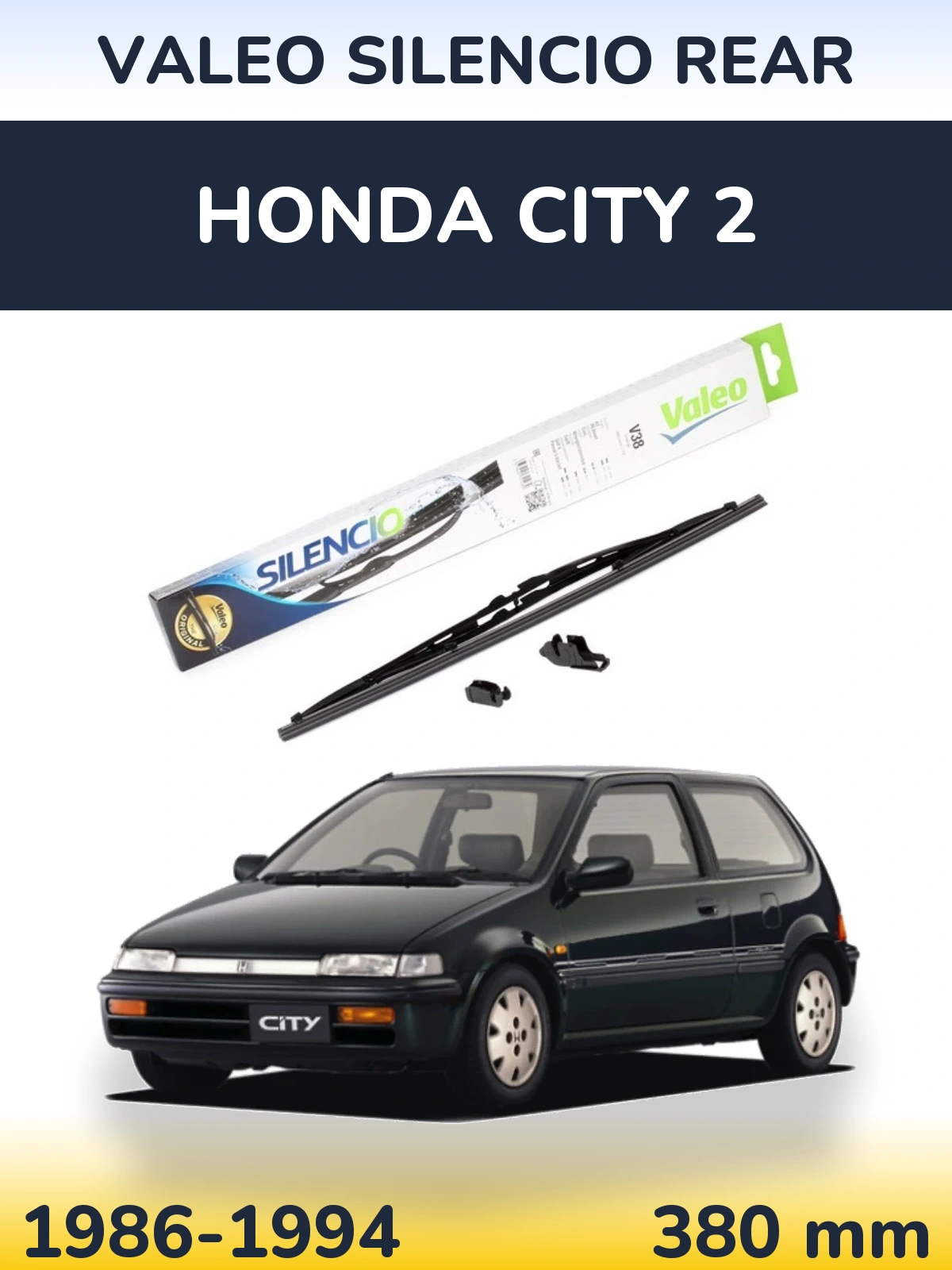 Tylna wycieraczka Valeo Silencio Rear 380 mm do Honda City 2 1986-1994