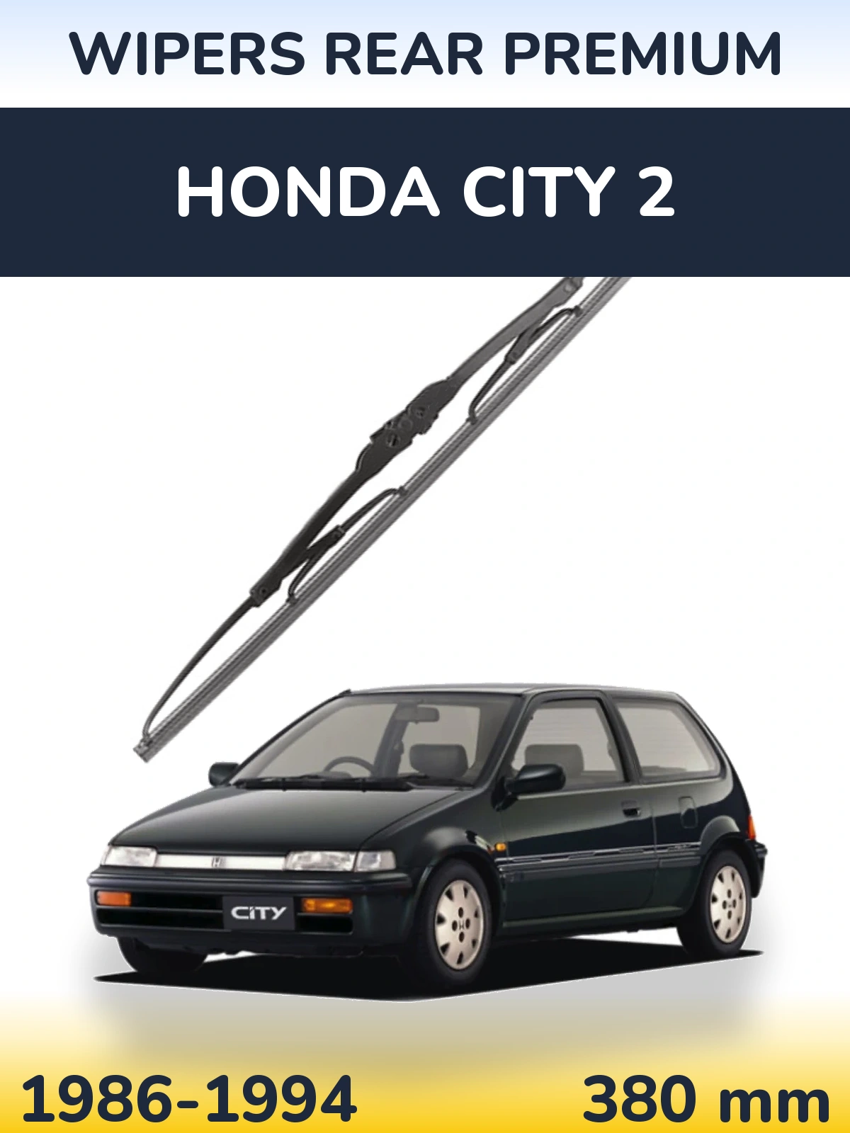 Tylna wycieraczka WIPERS REAR PREMIUM 380 mm do Honda City 2 1986-1994