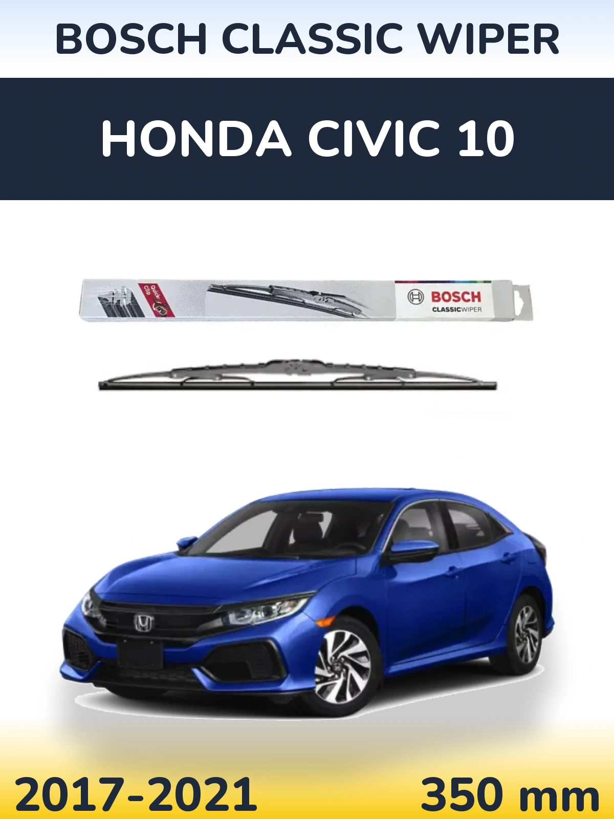 Tylna wycieraczka BOSCH Classic Wiper 340 mm do Honda Civic 10 2017-2021