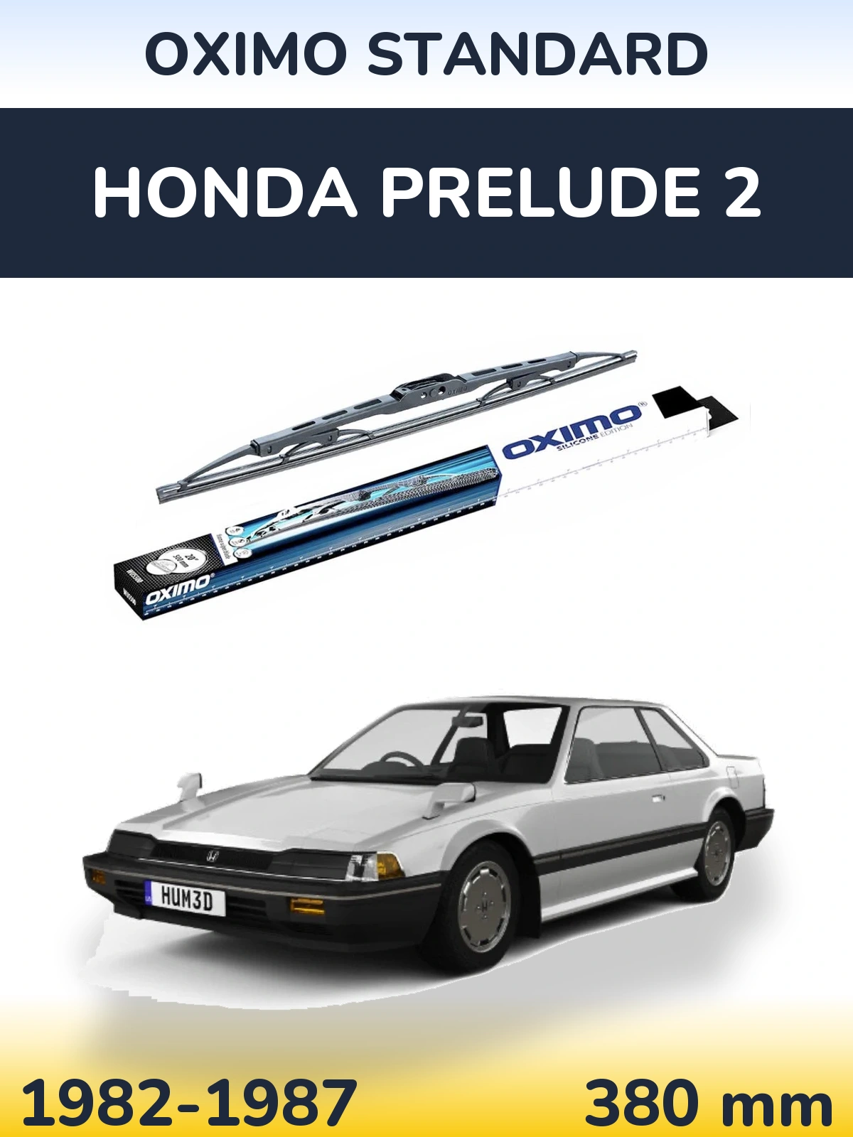 Задний дворник Oximo Standard 375 мм для Honda Prelude 2 1982-1987