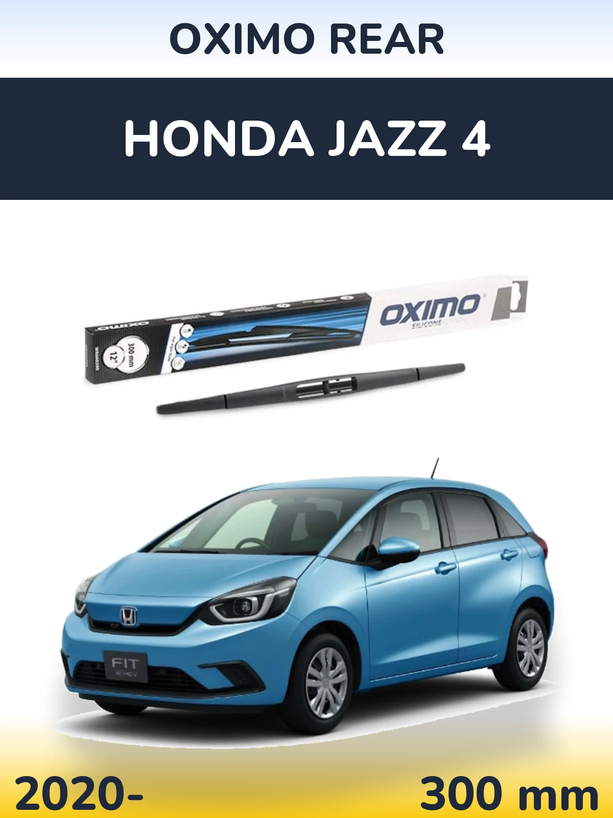 Rear wiper blade Oximo Rear 300 mm for Honda Jazz 4 2020-2026