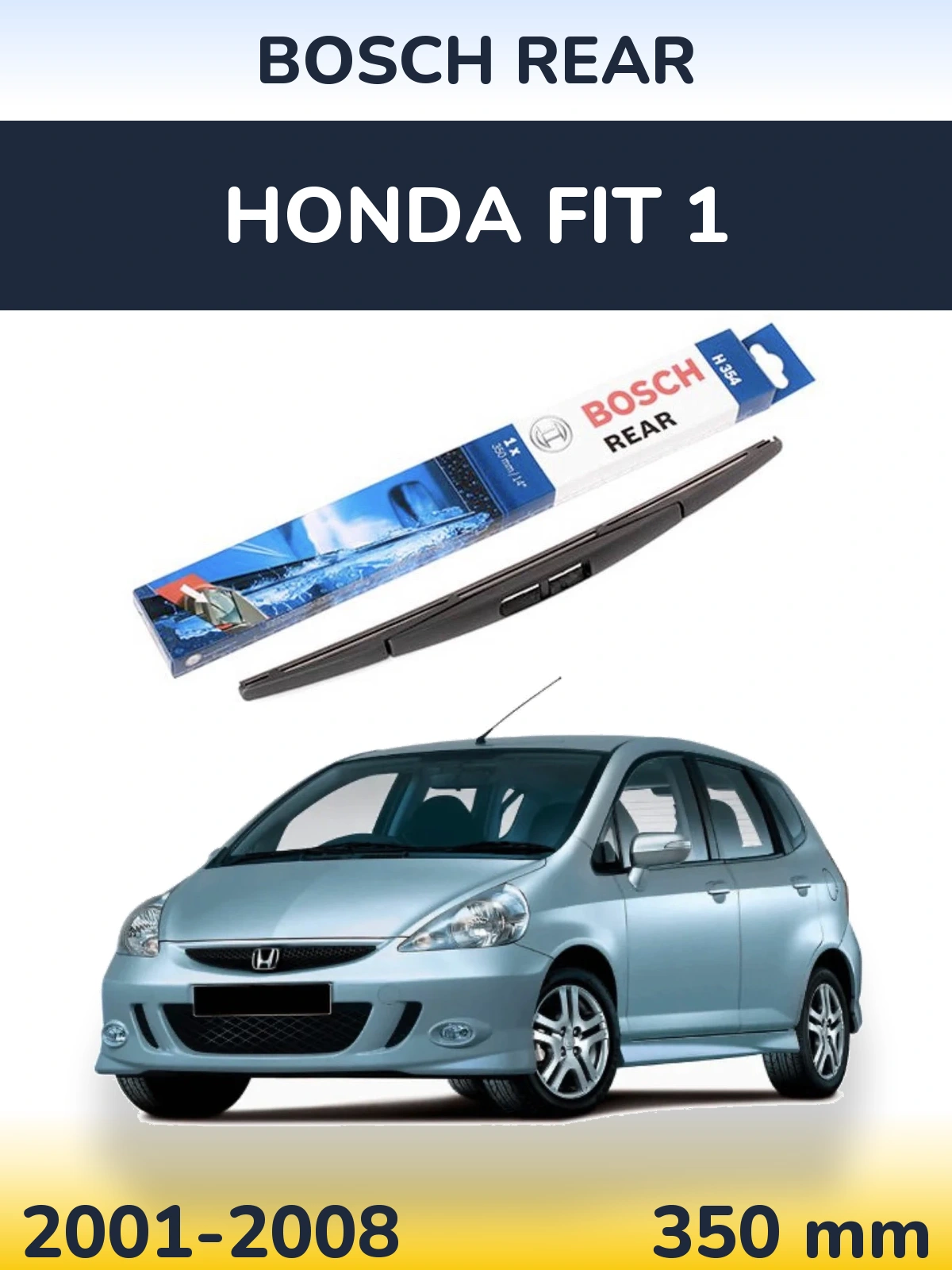 Задний дворник BOSCH Rear 350 мм для Honda Fit 1 2001-2008
