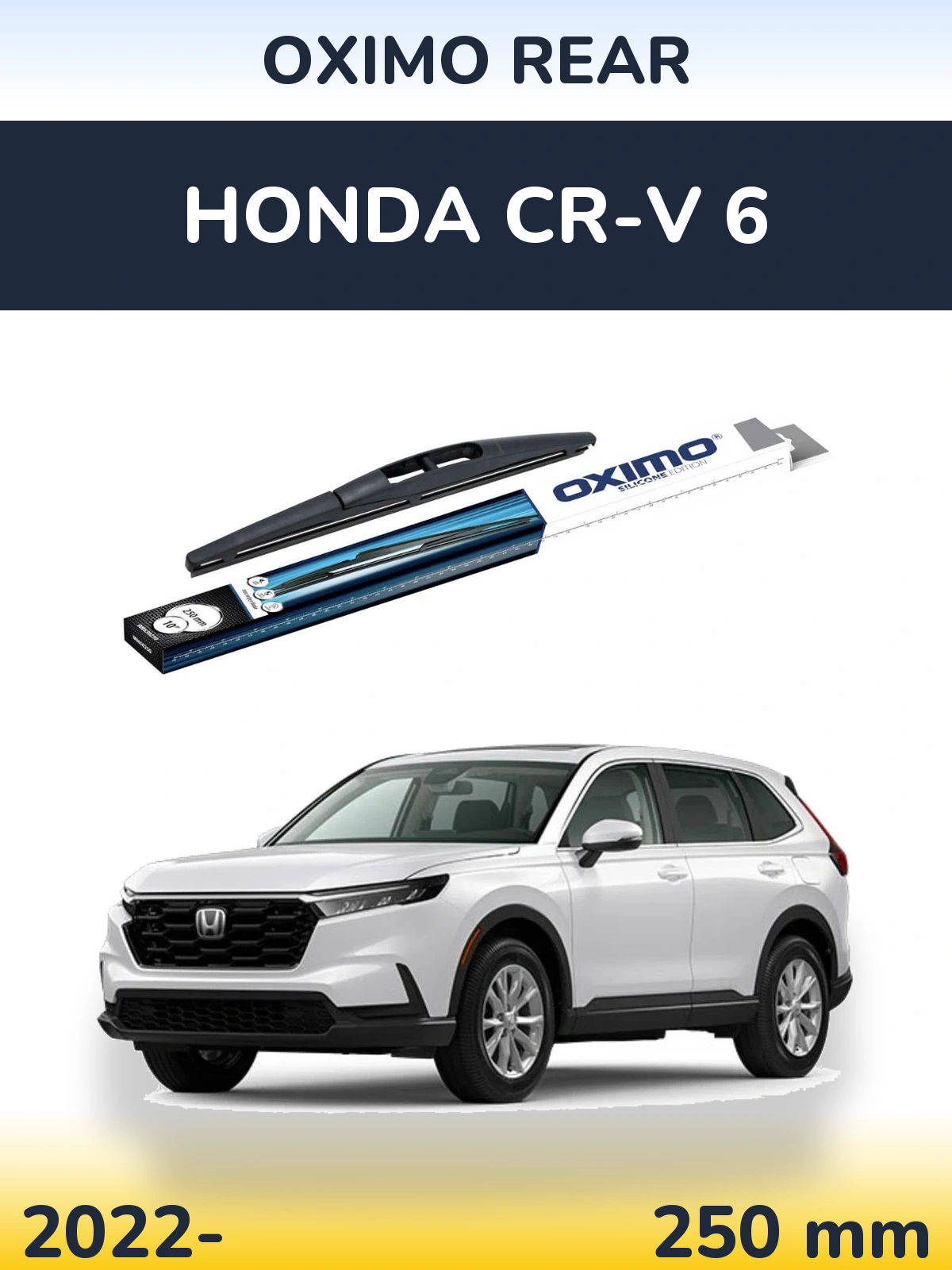 Rear wiper blade Oximo Rear 250 mm for Honda CR-V 6 2022-2026