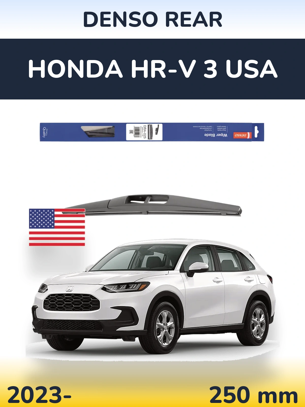 Tylna wycieraczka Denso Rear 250 mm do Honda HR-V 3 USA 2023-2026
