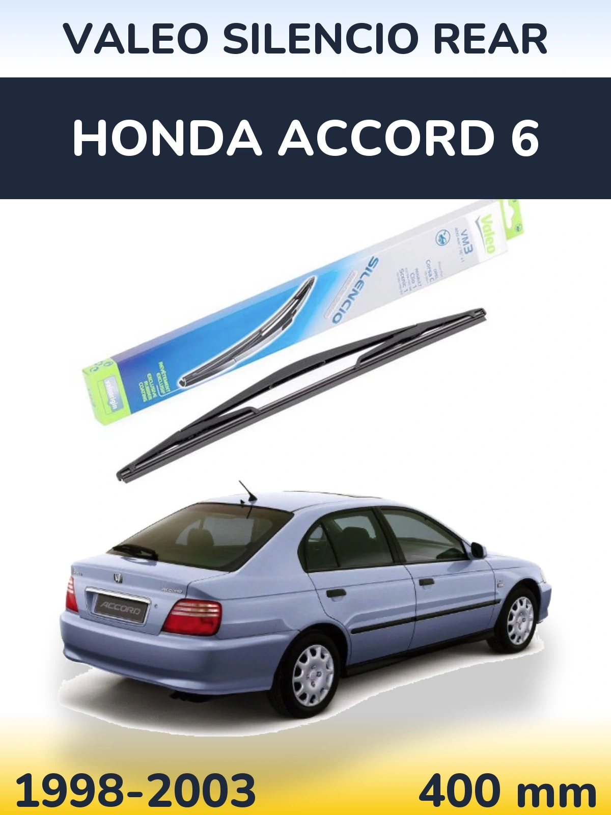 Tylna wycieraczka Valeo Silencio Rear 400 mm do Honda Accord 6 1998-2003