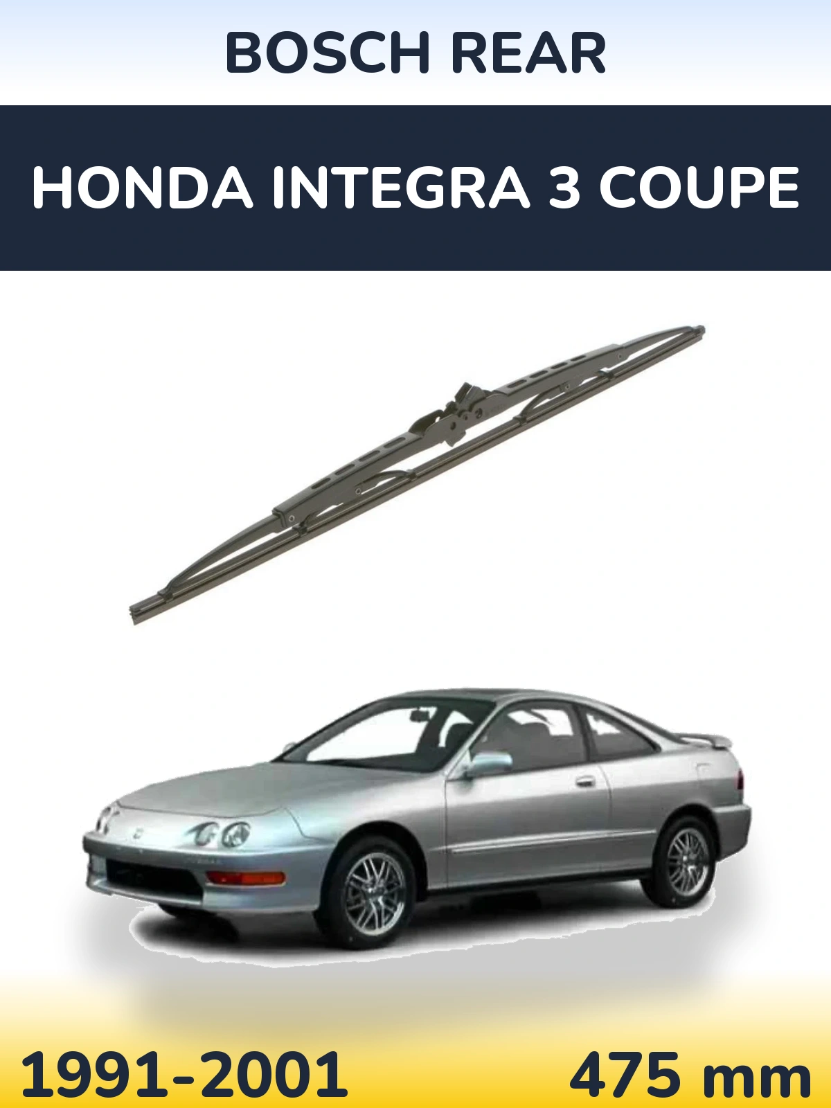 Tylna wycieraczka BOSCH Rear 475 mm do Honda Integra 3 coupe 1991-2001