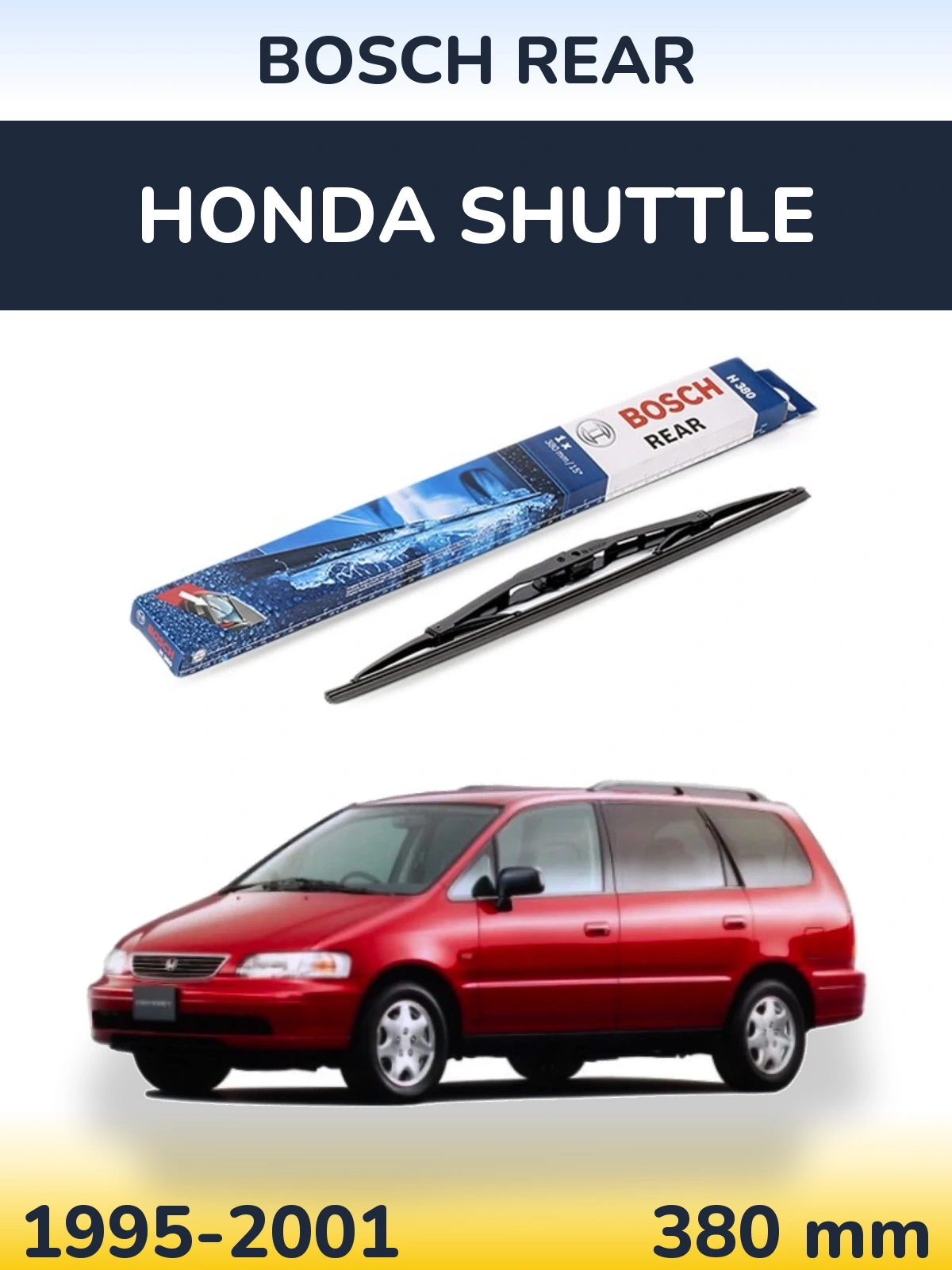 Tylna wycieraczka BOSCH Rear 380 mm do Honda Shuttle 1995-2001