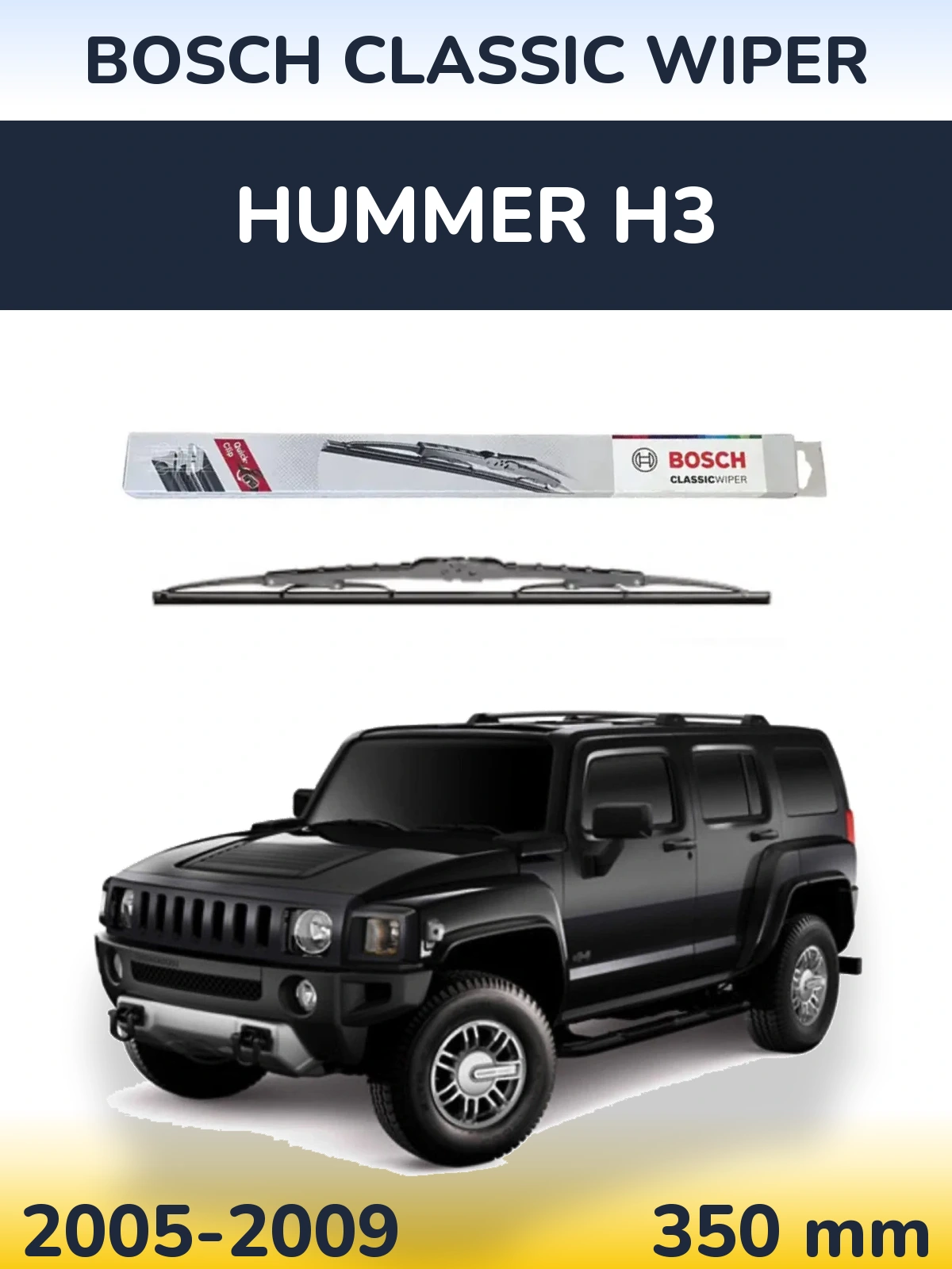 Tylna wycieraczka BOSCH Classic Wiper 340 mm do Hummer H3 2005-2009