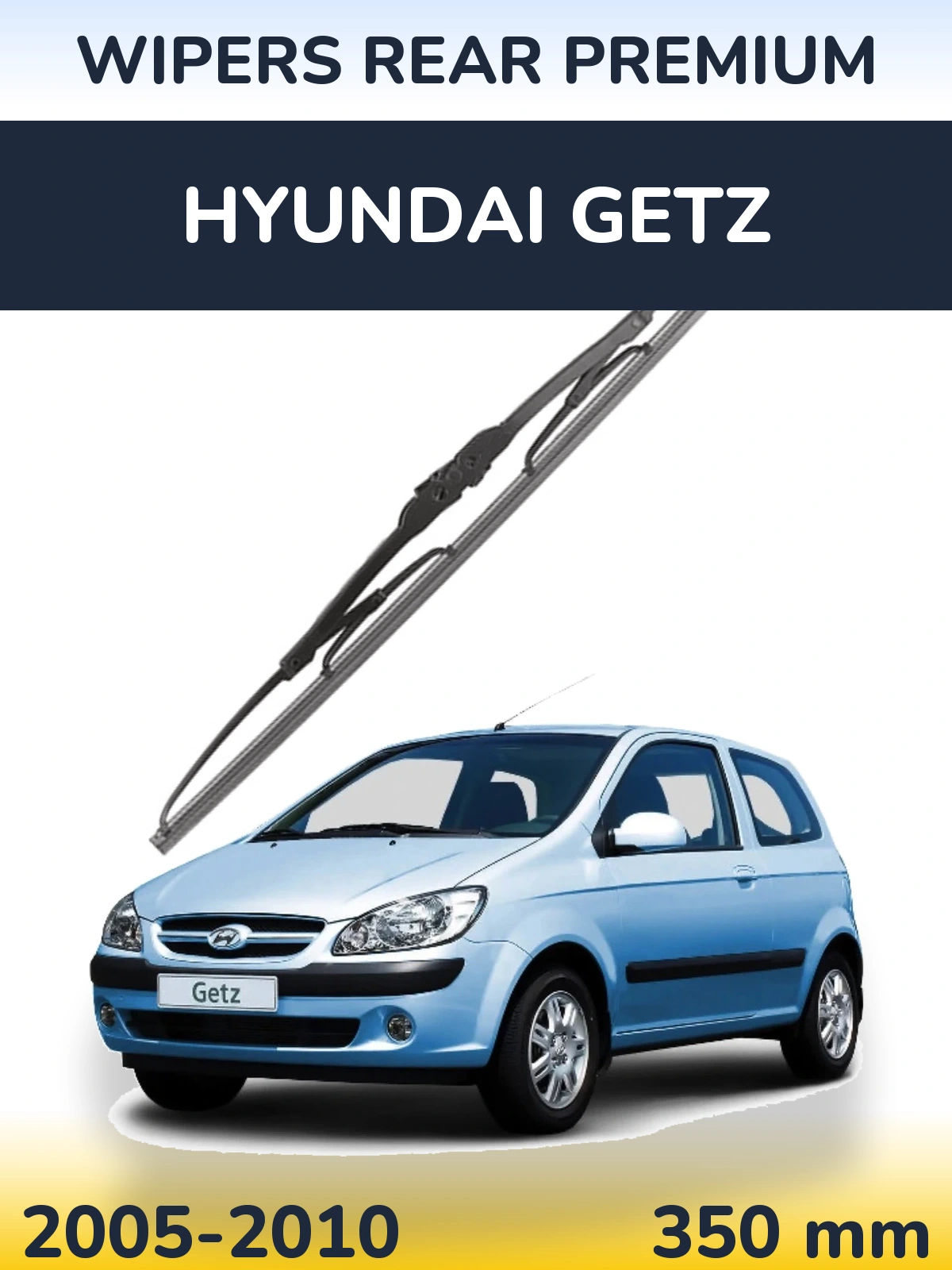 Rear wiper blade WIPERS REAR PREMIUM 350 mm for Hyundai Getz 2005-2010