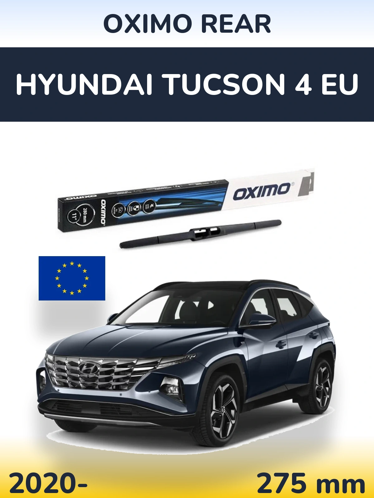 Задний дворник Oximo Rear 280 мм для Hyundai Tucson 4 EU 2020-2026