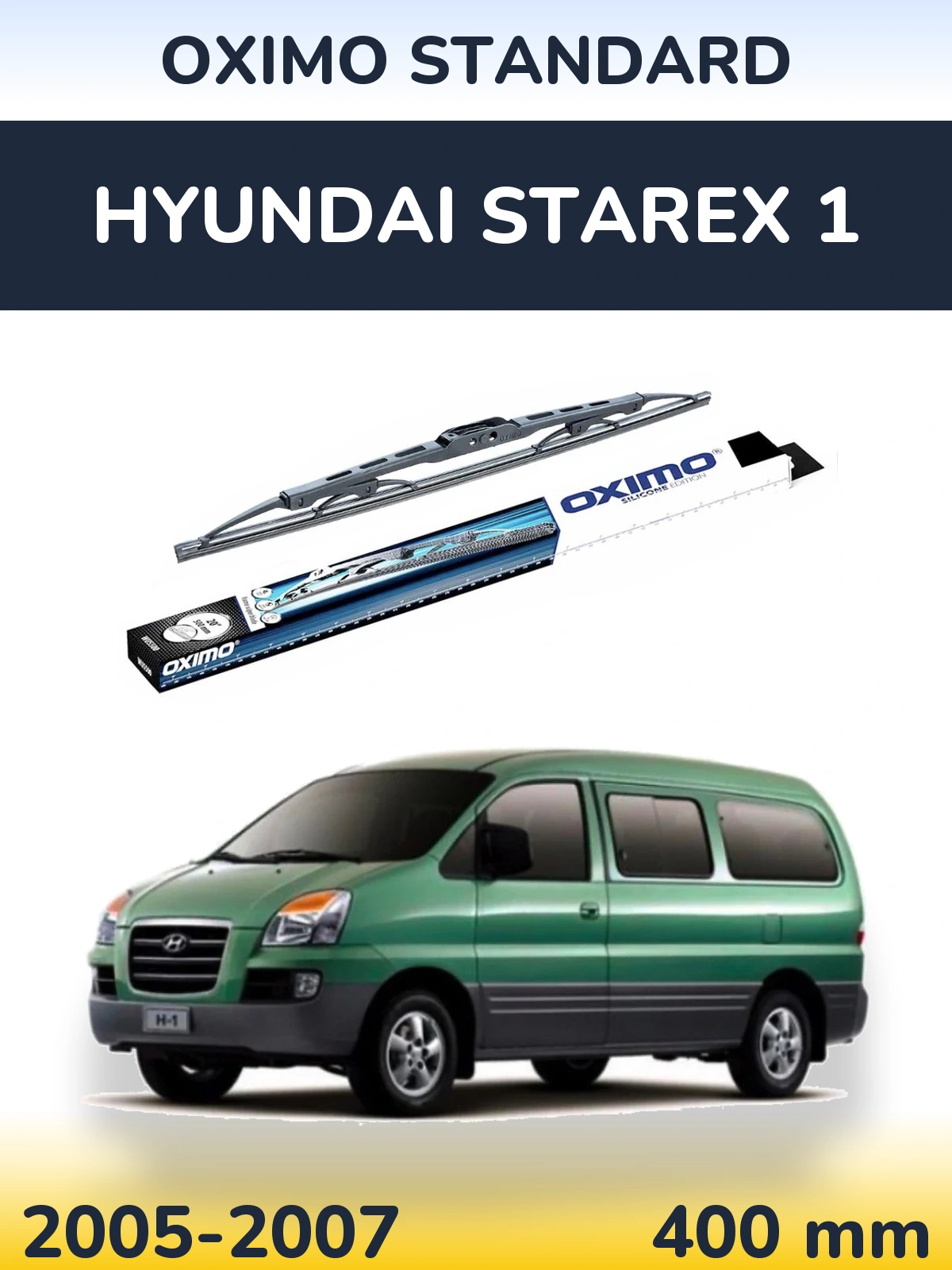 Rear wiper blade Oximo Standard 400 mm for Hyundai Starex 1 2005-2007