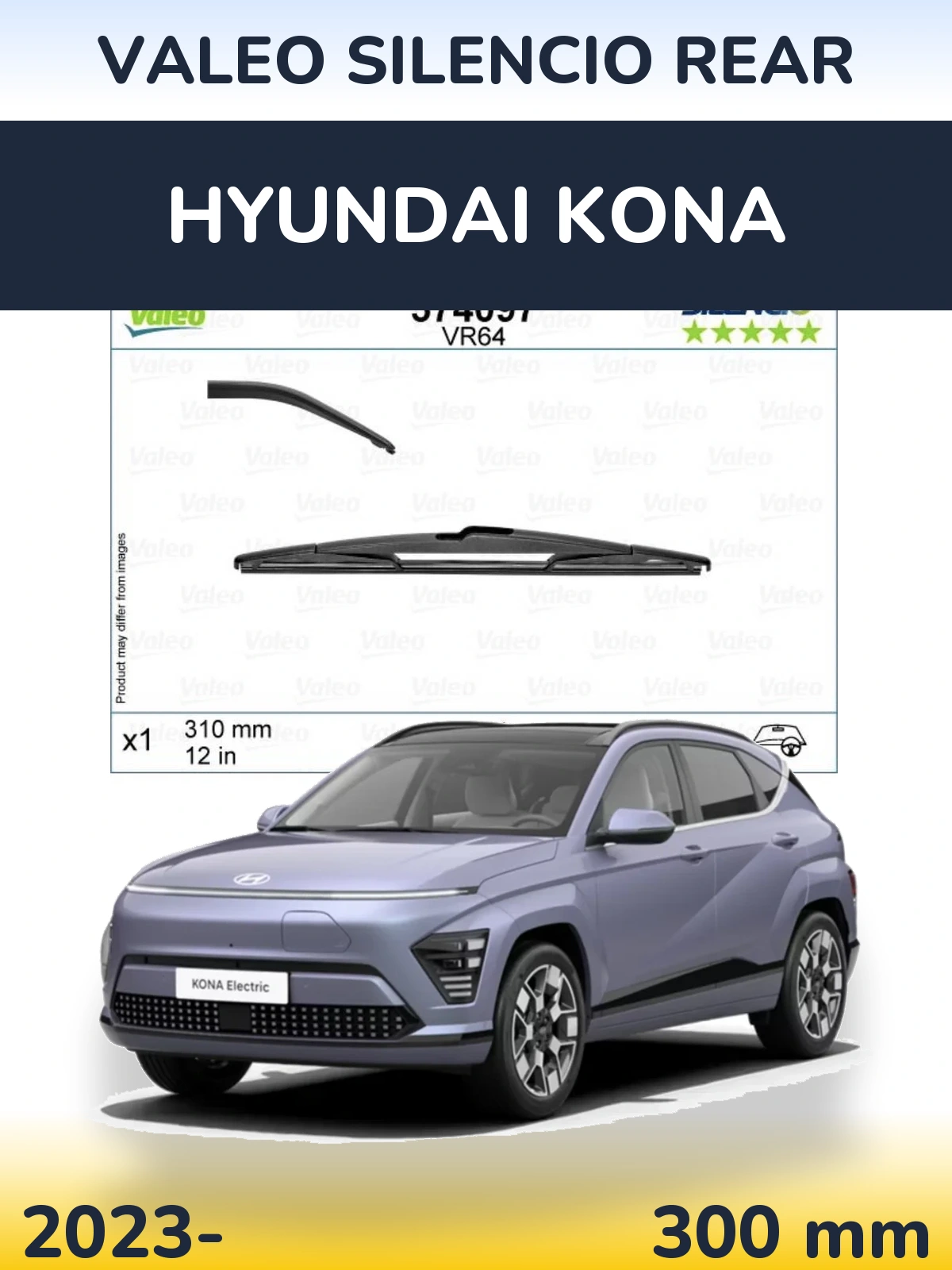 Tylna wycieraczka Valeo Silencio Rear 310 mm do Hyundai Kona 2023-2026