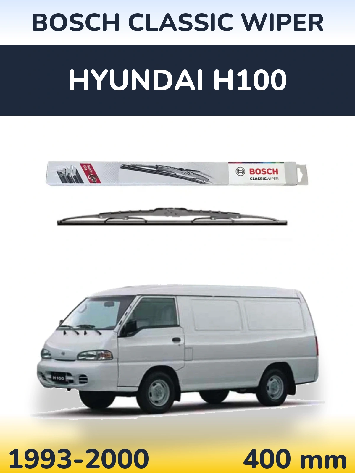 Tylna wycieraczka BOSCH Classic Wiper 400 mm do Hyundai H100 1993-2000