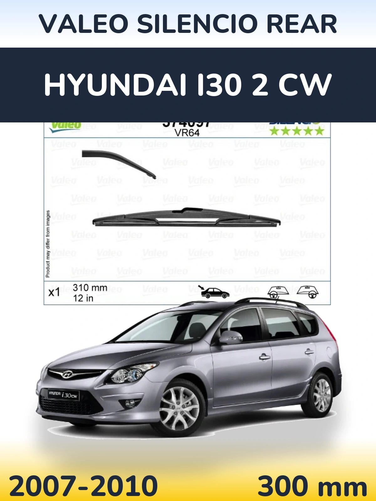 Tylna wycieraczka Valeo Silencio Rear 310 mm do Hyundai i30 2 CW 2007-2010