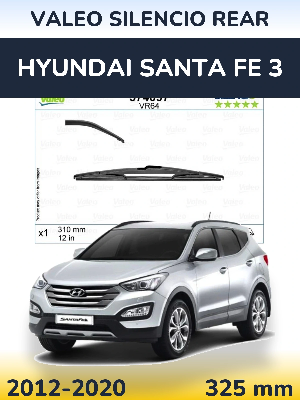 Tylna wycieraczka Valeo Silencio Rear 310 mm do Hyundai Santa Fe 3 2012-2020