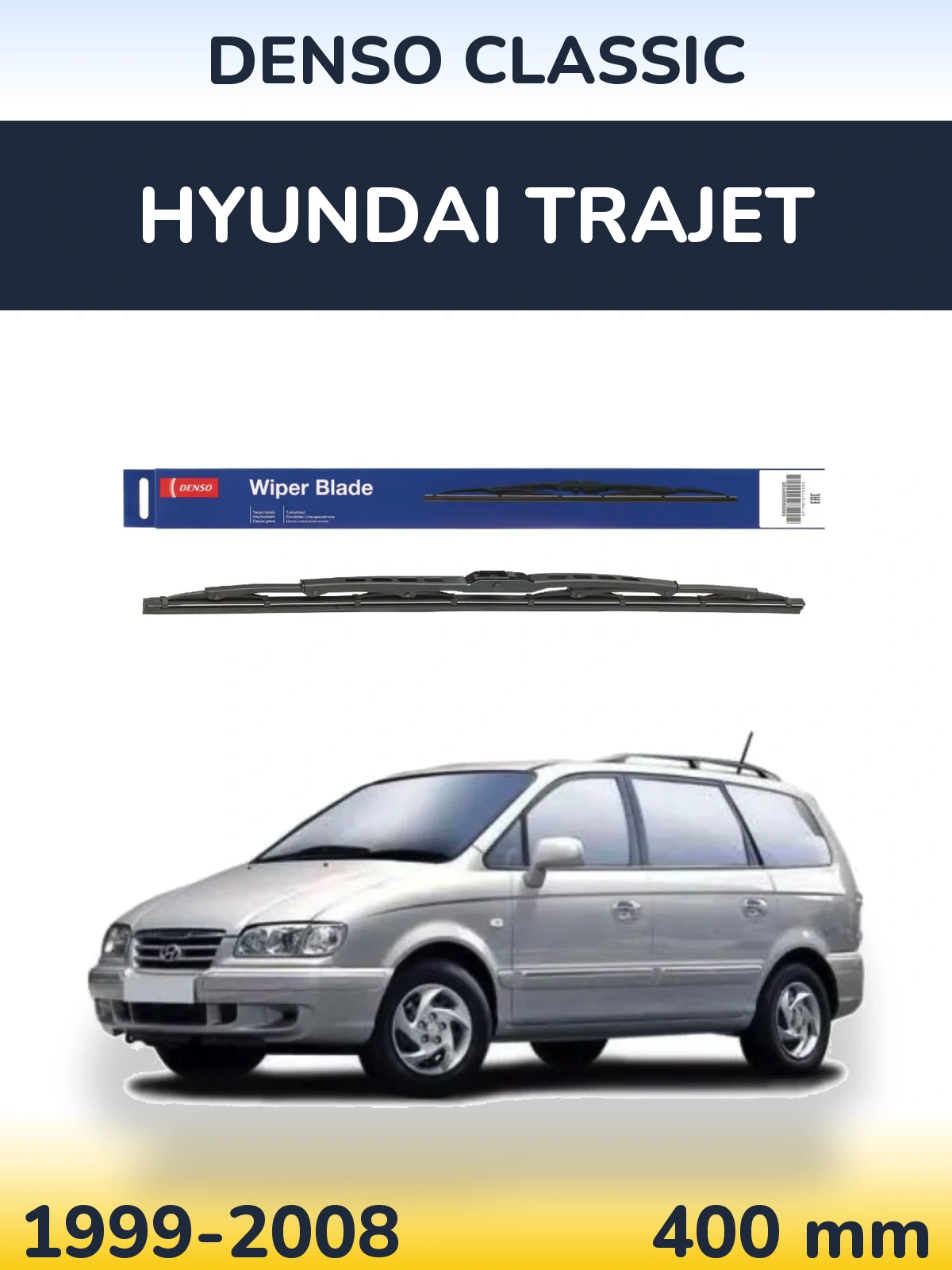 Tylna wycieraczka Denso Classic 400 mm do Hyundai Trajet 1999-2008