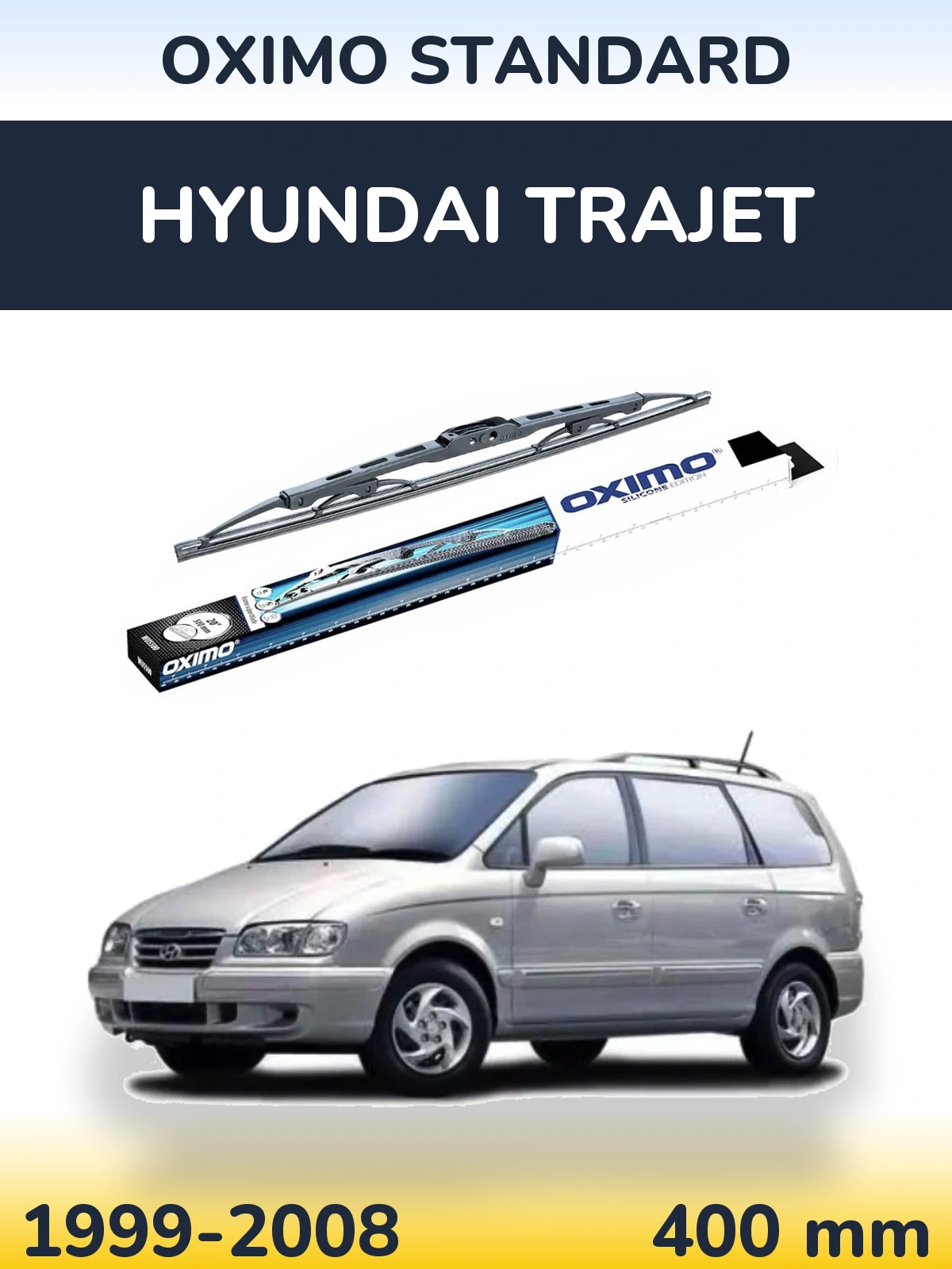 Задний дворник Oximo Standard 400 мм для Hyundai Trajet 1999-2008