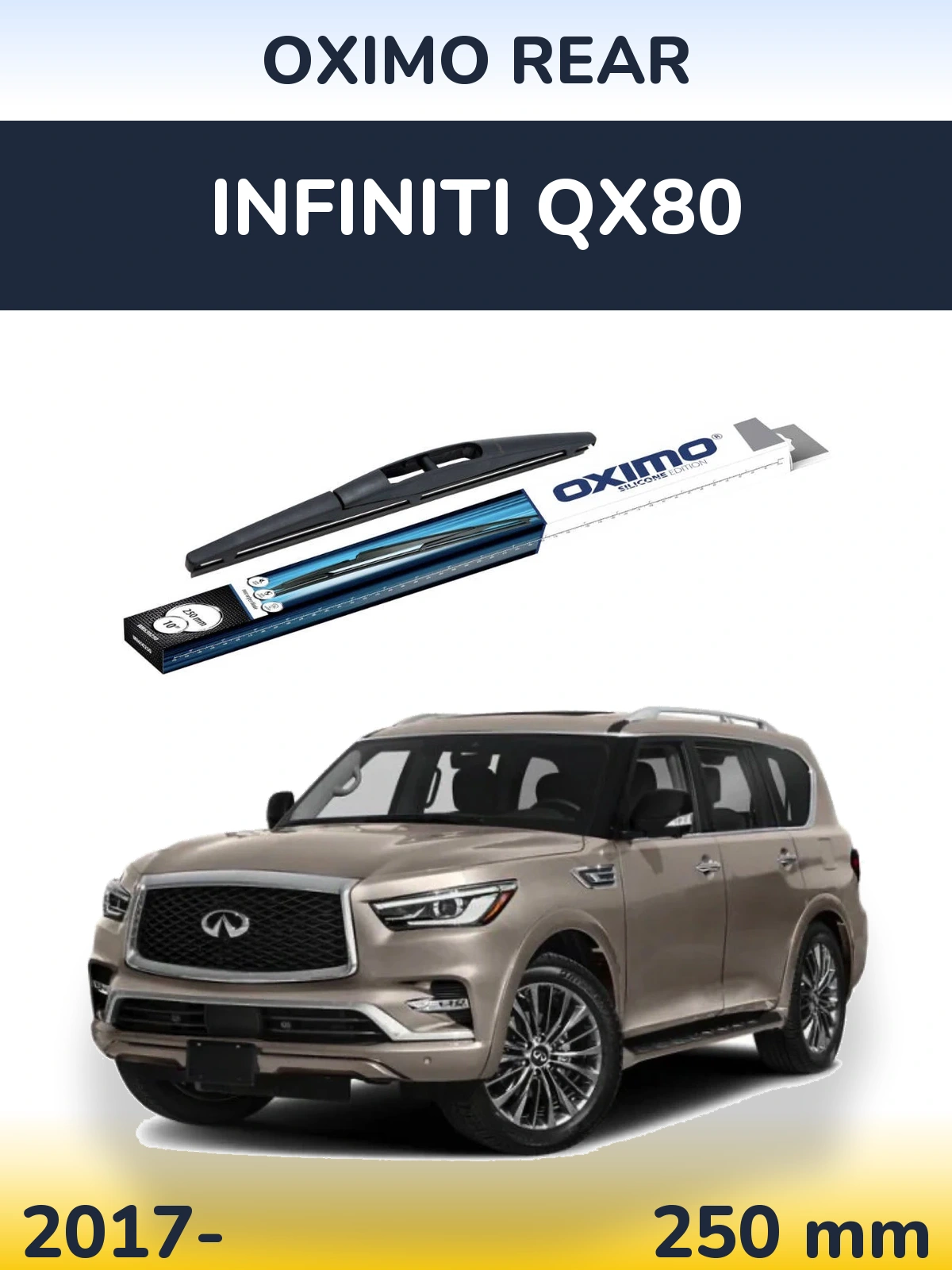 Tylna wycieraczka Oximo Rear 250 mm do Infiniti QX80 2017-2026