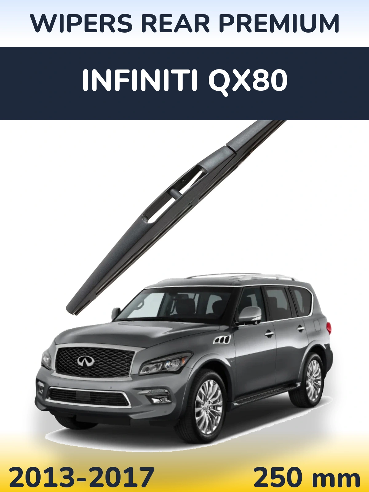 Rear wiper blade WIPERS REAR PREMIUM 250 mm for Infiniti QX80 2013-2017