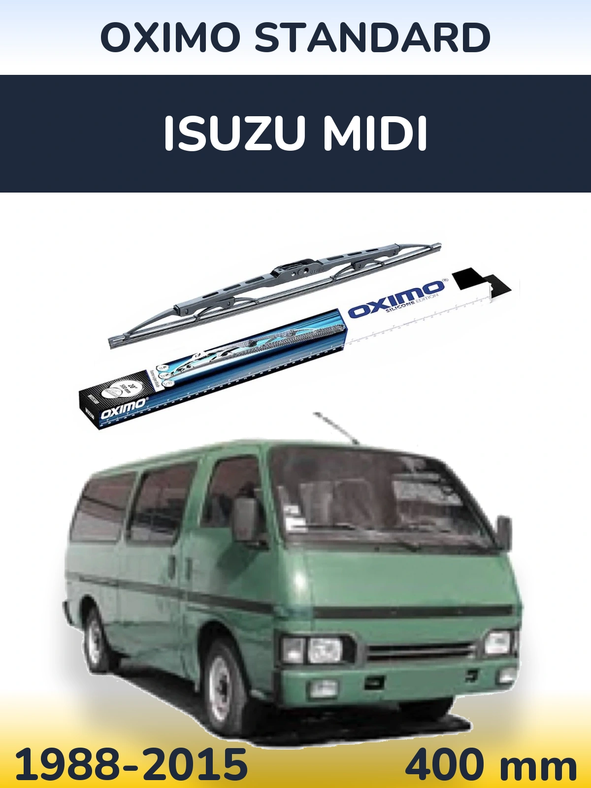 Задний дворник Oximo Standard 400 мм для Isuzu Midi 1988-2015