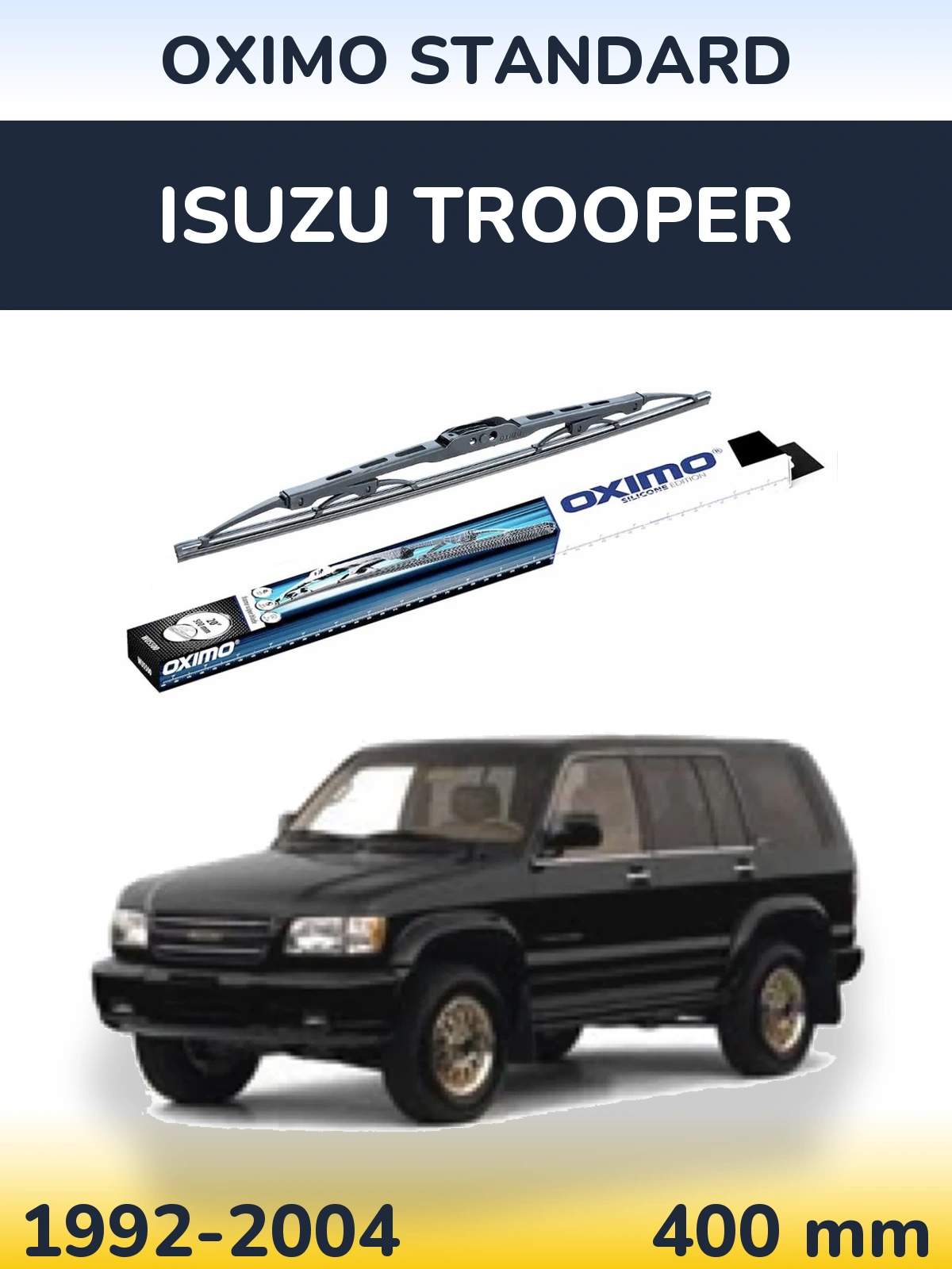 Задний дворник Oximo Standard 400 мм для Isuzu Trooper 1992-2004