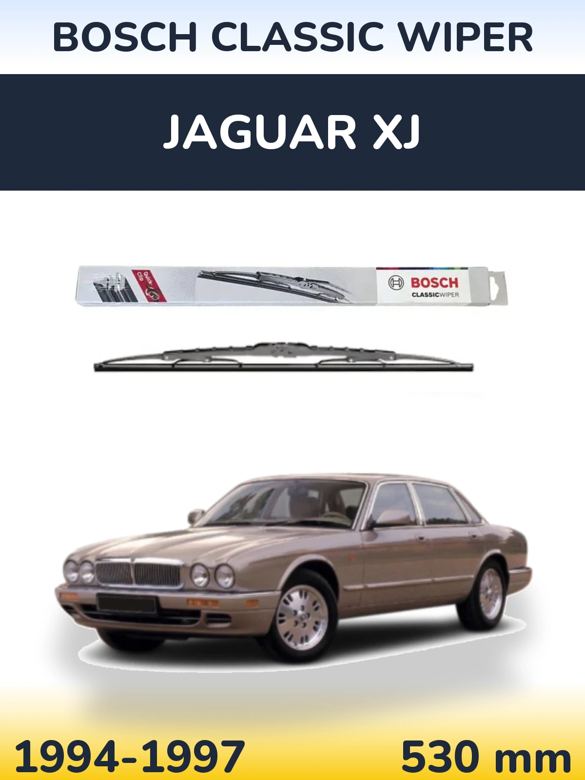 Передний дворник BOSCH Classic Wiper 530 мм для Jaguar XJ 1994-1997