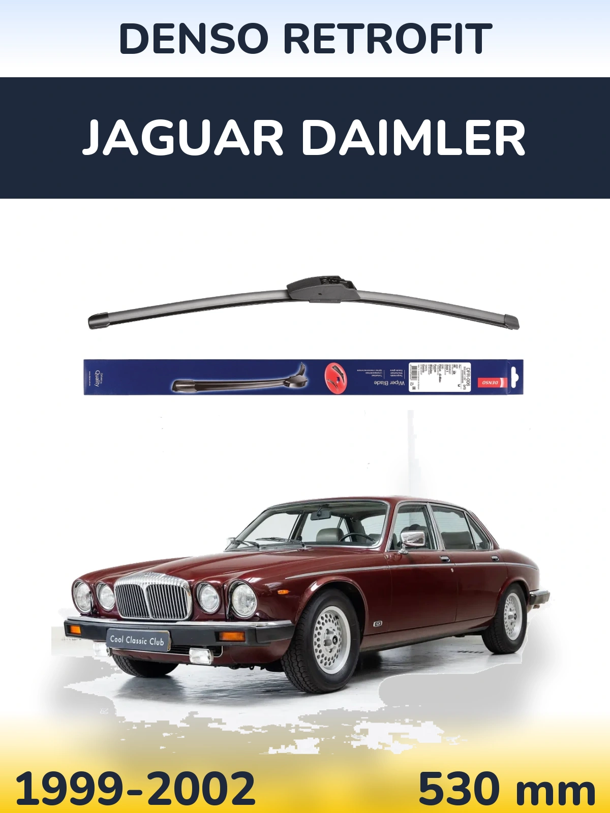 Передний дворник Denso Retrofit 530 мм для Jaguar Daimler 1999-2002