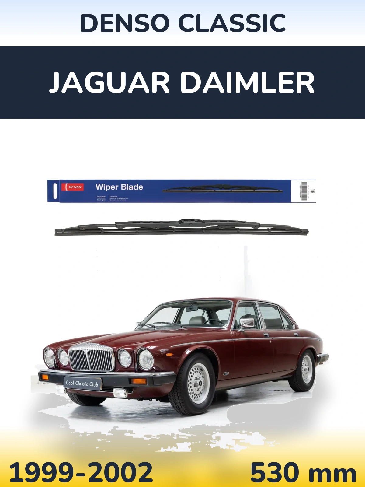 Передний дворник Denso Classic 530 мм для Jaguar Daimler 1999-2002