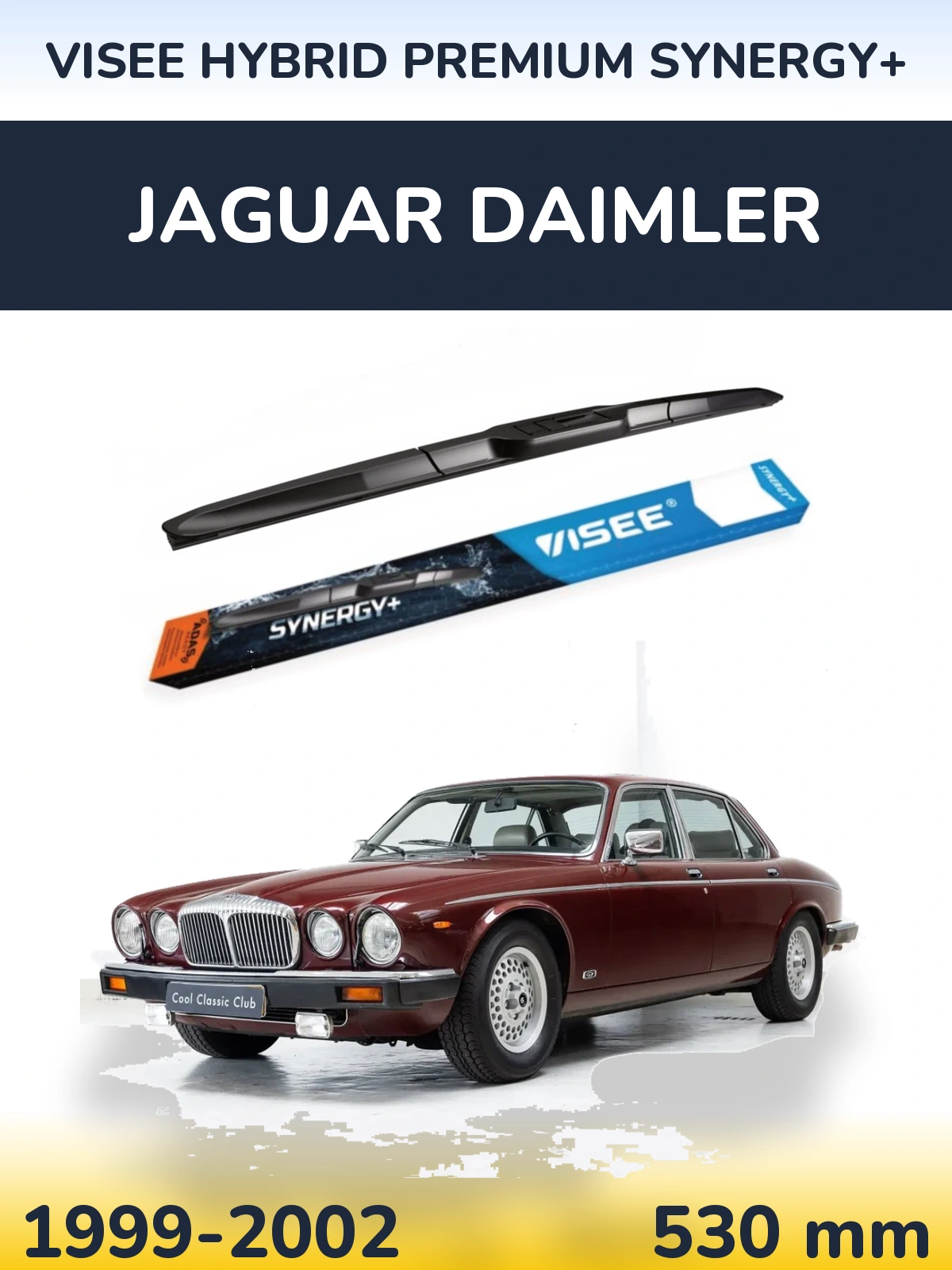 Передний дворник VISEE HYBRID PREMIUM SYNERGY+ 530 мм для Jaguar Daimler 1999-2002