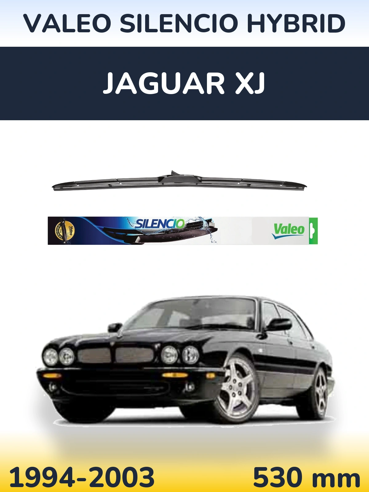 Przednia wycieraczka Valeo Silencio Hybrid 530 mm do Jaguar XJ 1994-2003