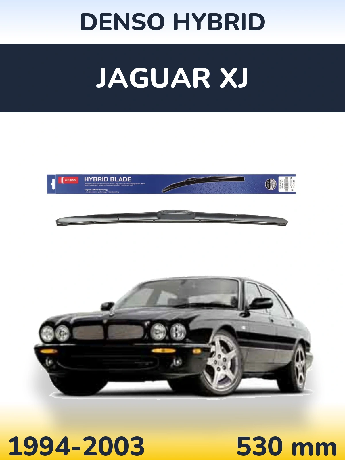 Front wiper blade Denso Hybrid 530 mm for Jaguar XJ 1994-2003