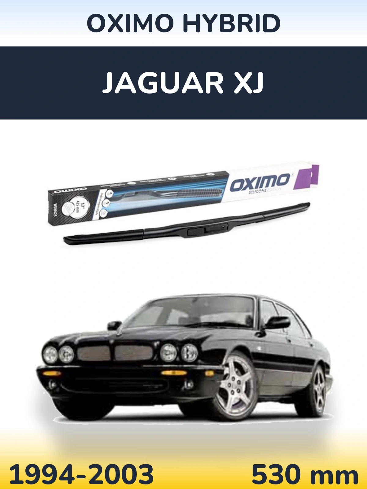 Передний дворник Oximo Hybrid 530 мм для Jaguar XJ 1994-2003