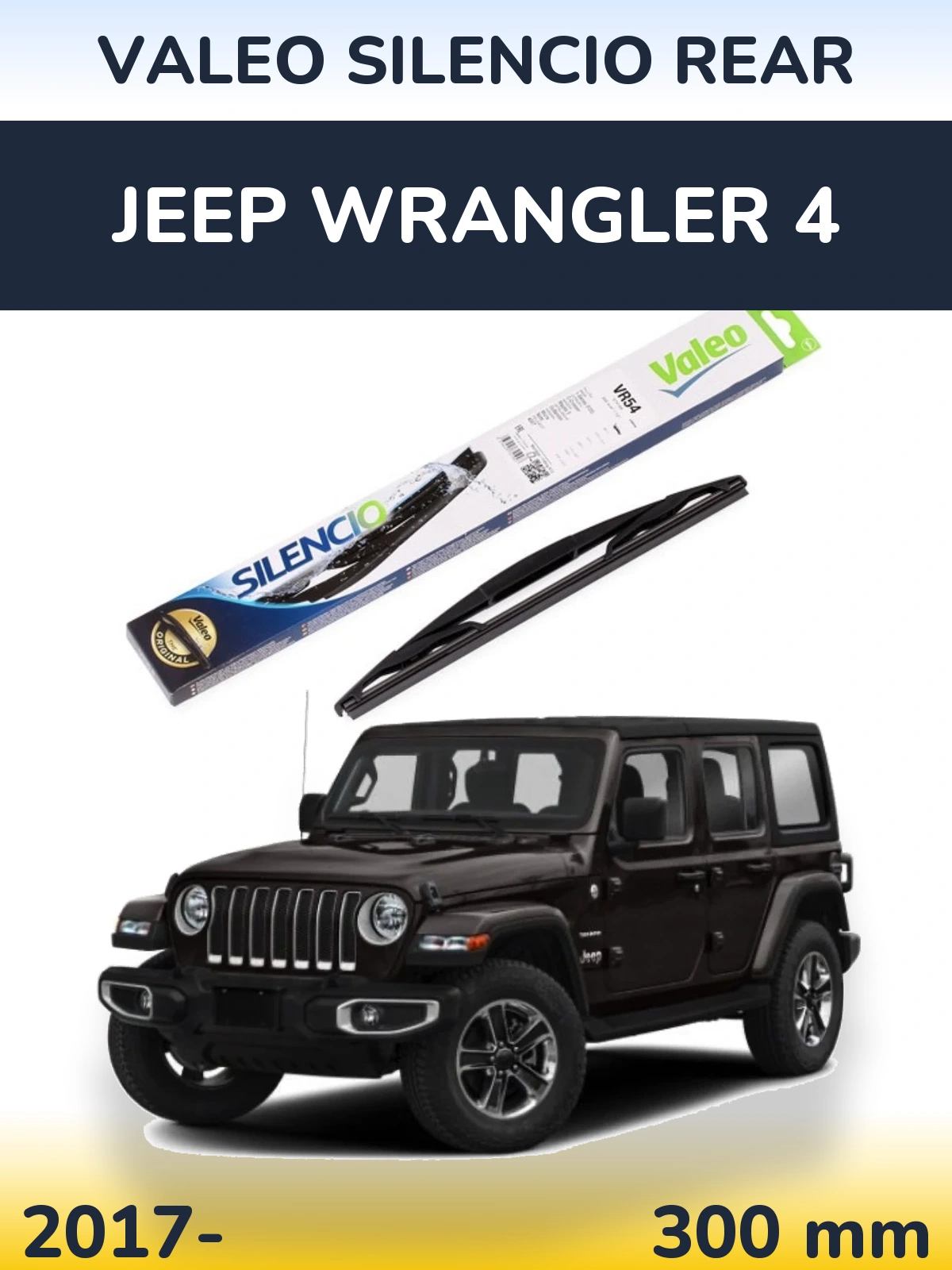 Tylna wycieraczka Valeo Silencio Rear 300 mm do Jeep Wrangler 4 2017-2026