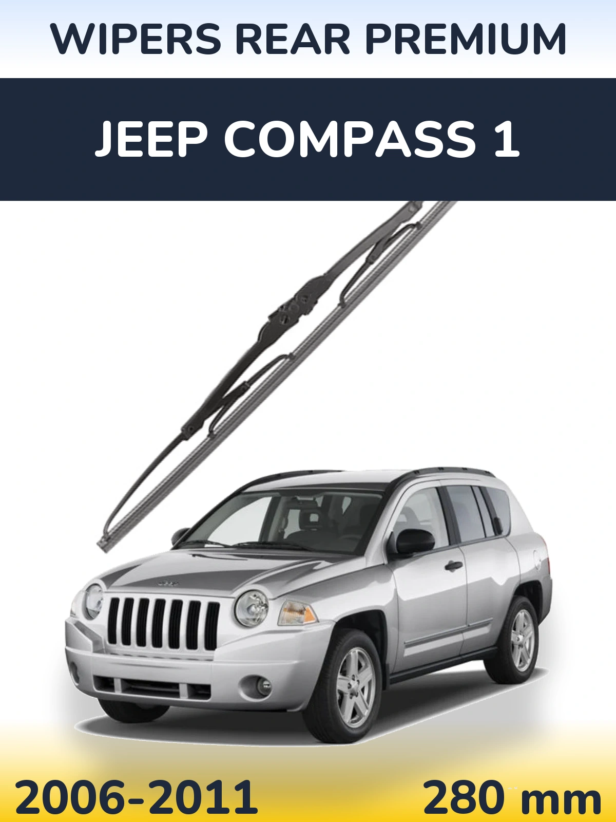Задний дворник WIPERS REAR PREMIUM 280 мм для Jeep Compass 1 2006-2011