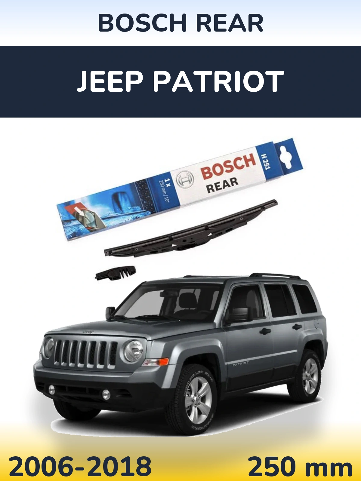 Tylna wycieraczka BOSCH Rear 250 mm do Jeep Patriot 2006-2018