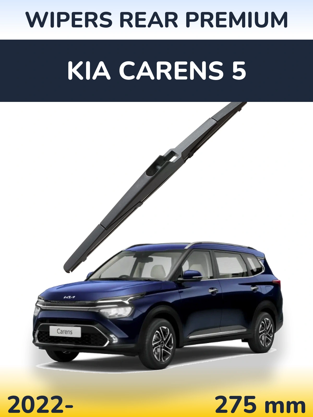 Rear wiper blade WIPERS REAR PREMIUM 275 mm for KIA Carens 5 2022-2026