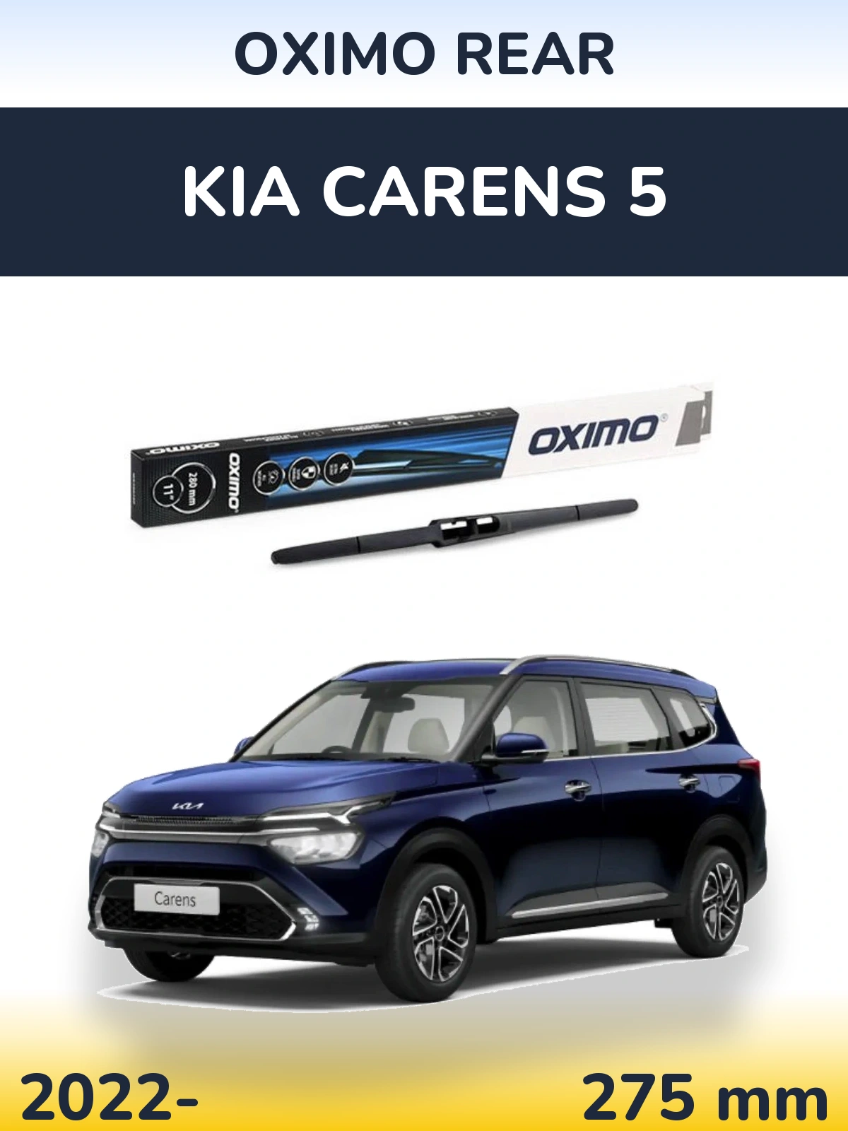 Rear wiper blade Oximo Rear 280 mm for KIA Carens 5 2022-2026