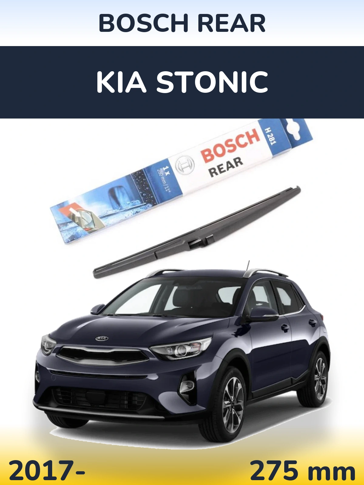 Tylna wycieraczka BOSCH Rear 280 mm do KIA Stonic 2017-2026